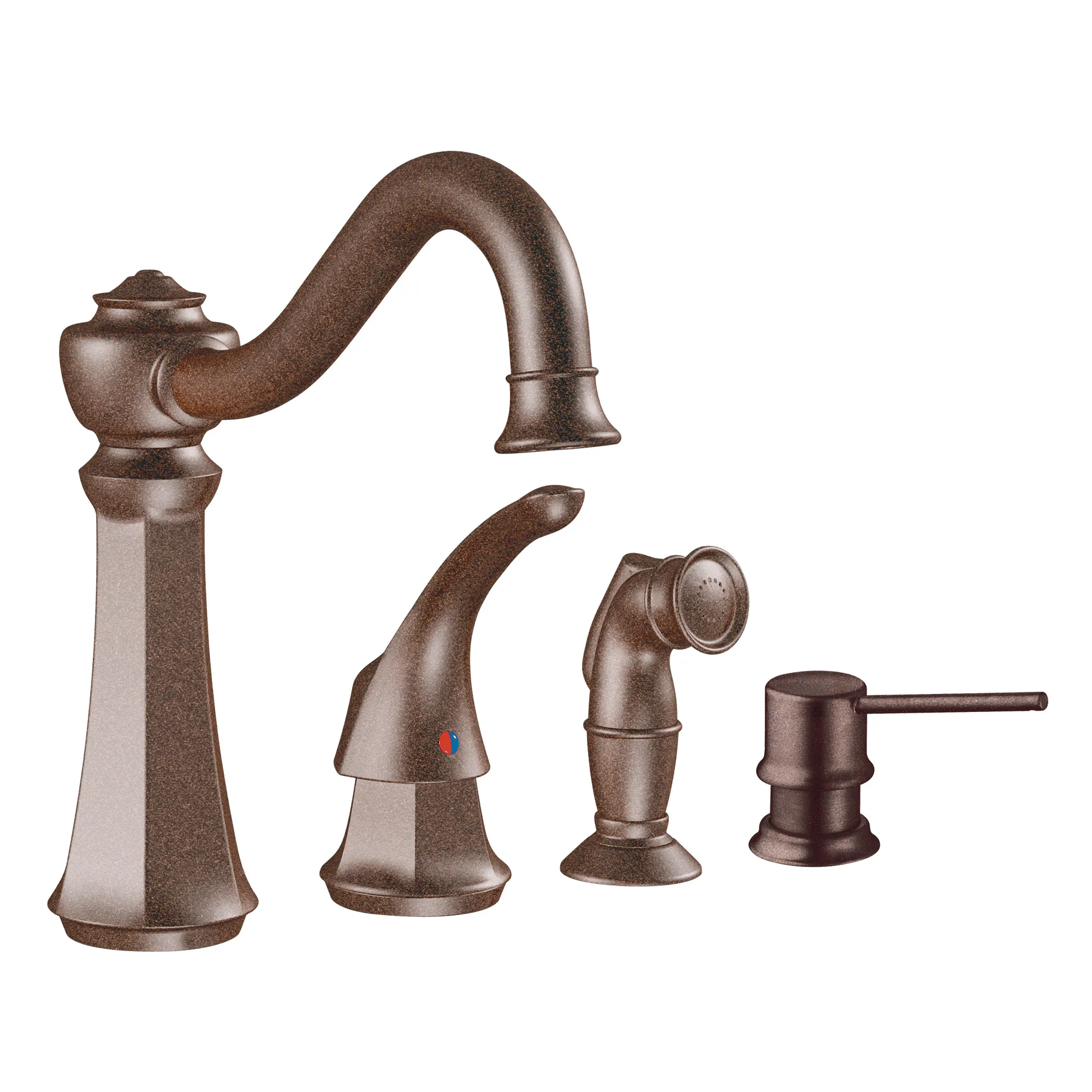 Vestige Chrome one-handle high arc kitchen faucet - Image 9