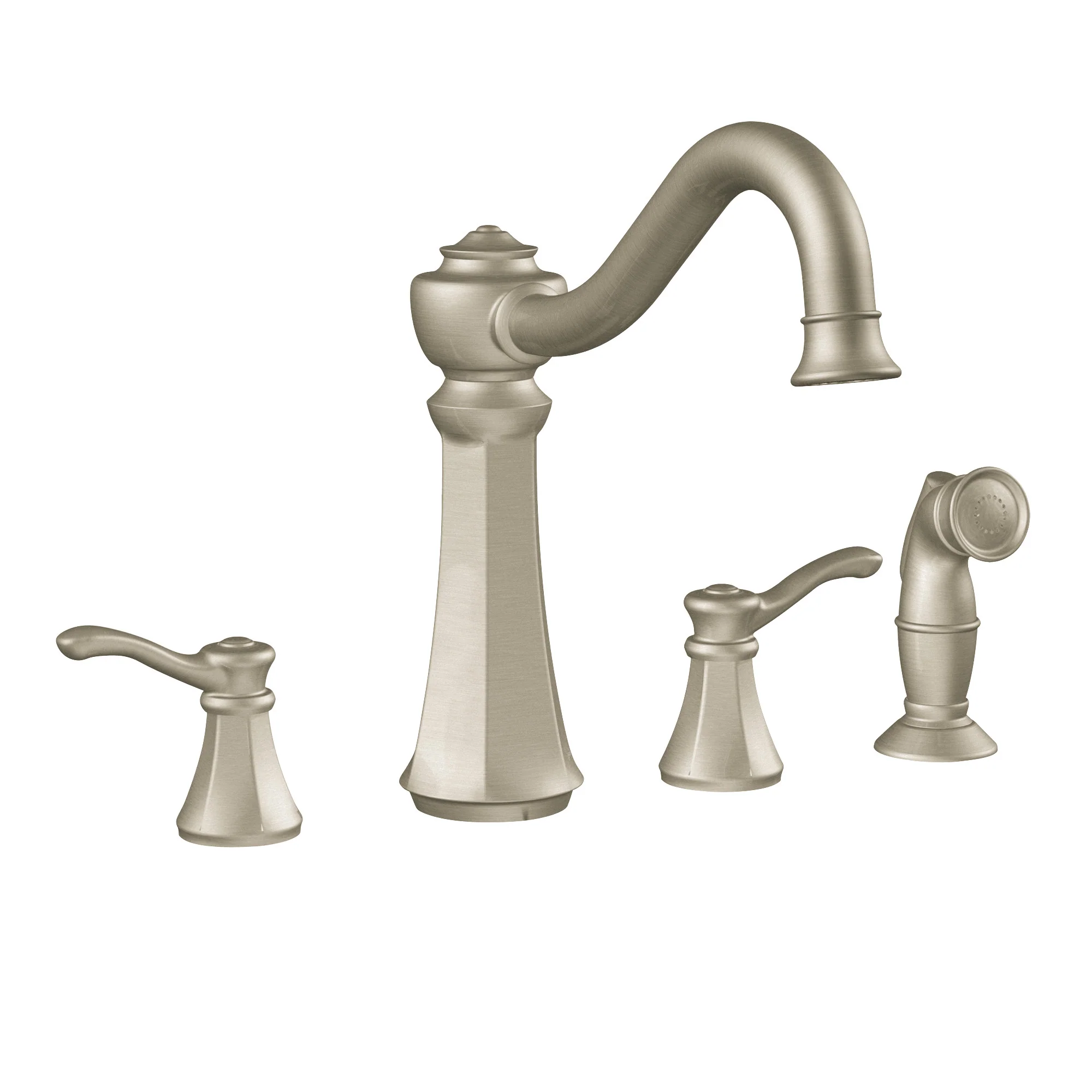 Vestige Chrome two-handle high arc kitchen faucet - Image 3