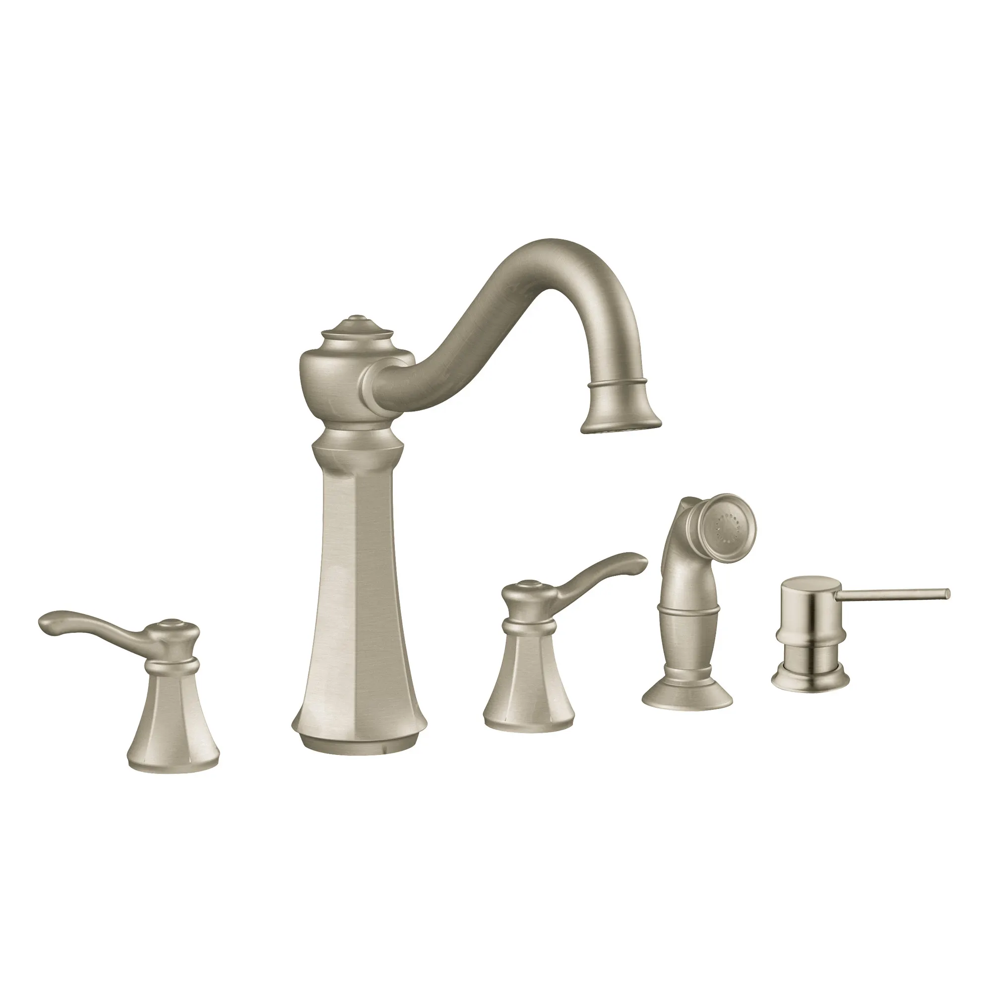 Vestige Chrome two-handle high arc kitchen faucet - Image 5