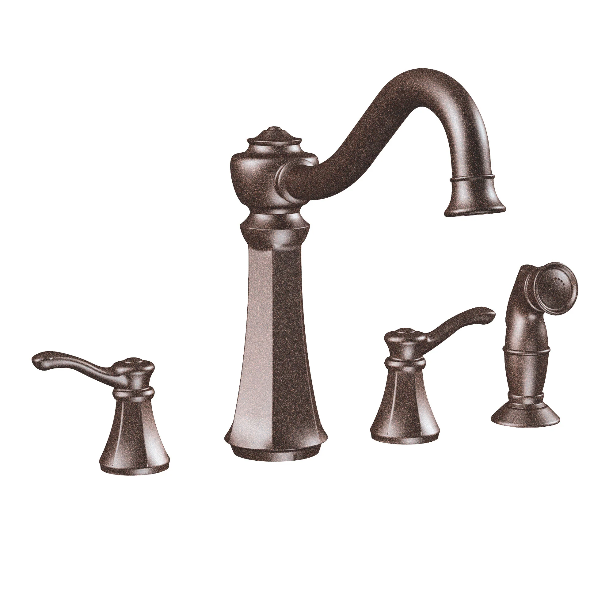 Vestige Chrome two-handle high arc kitchen faucet - Image 6
