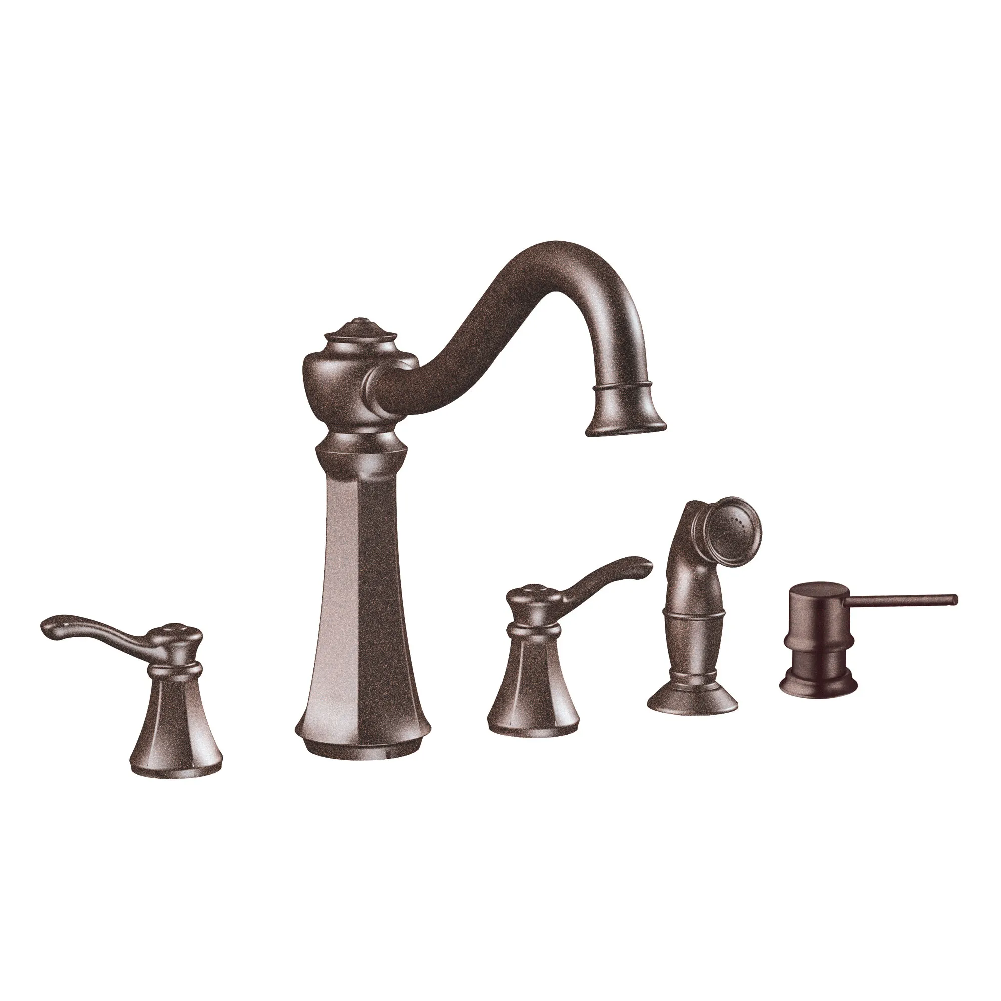 Vestige Chrome two-handle high arc kitchen faucet - Image 9