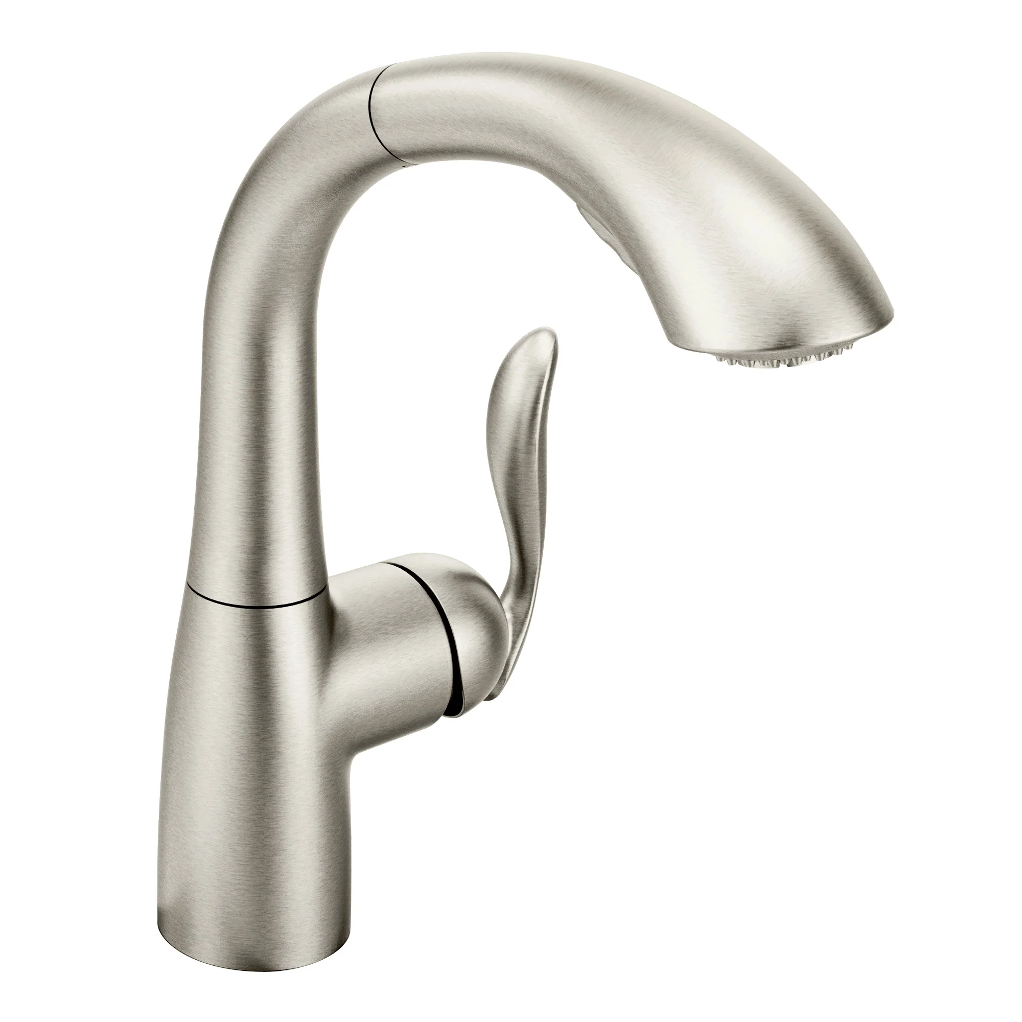 Arbor Chrome One-Handle High Arc Pullout Kitchen Faucet - Image 14
