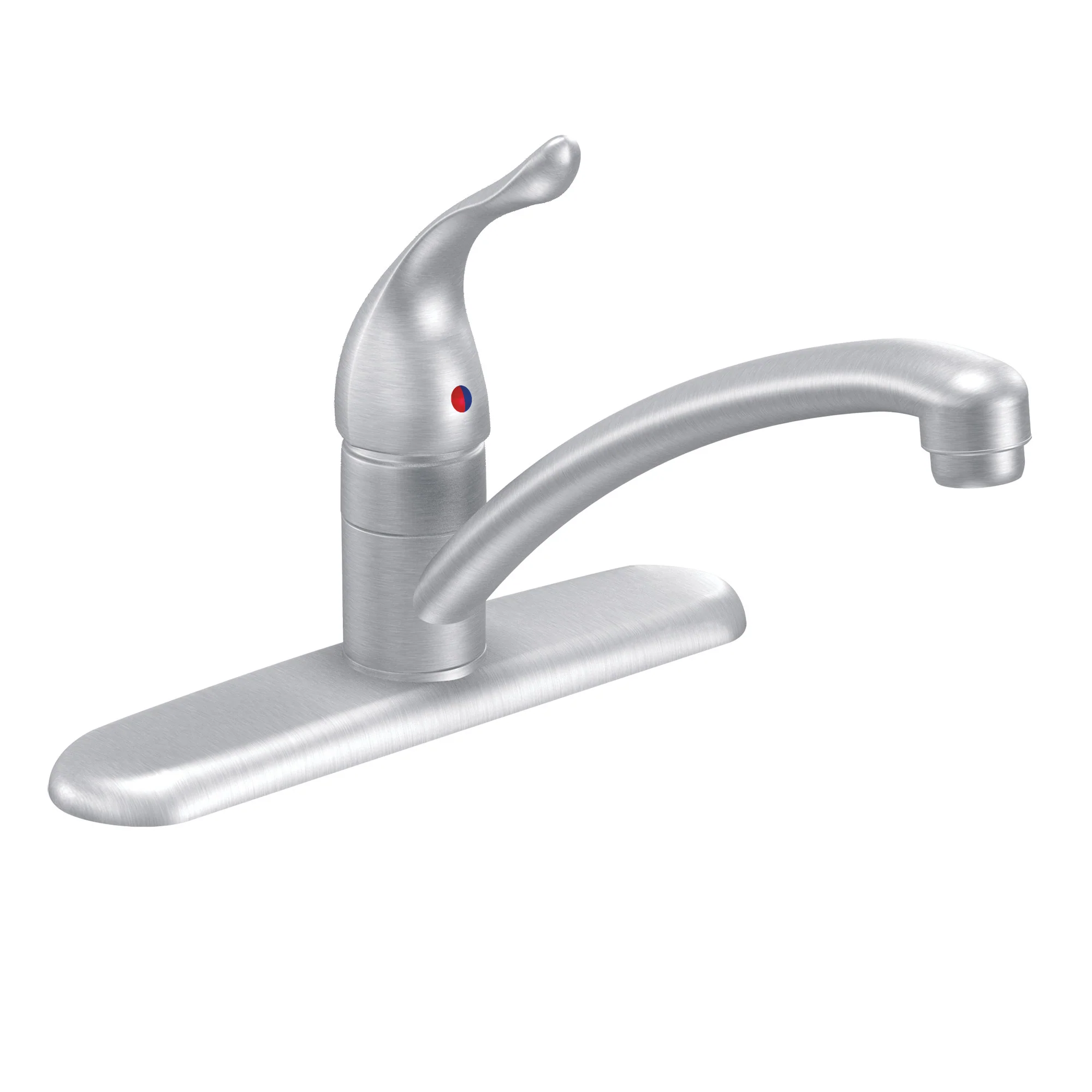 Chateau Chrome One-Handle Low Arc Kitchen Faucet - Image 6