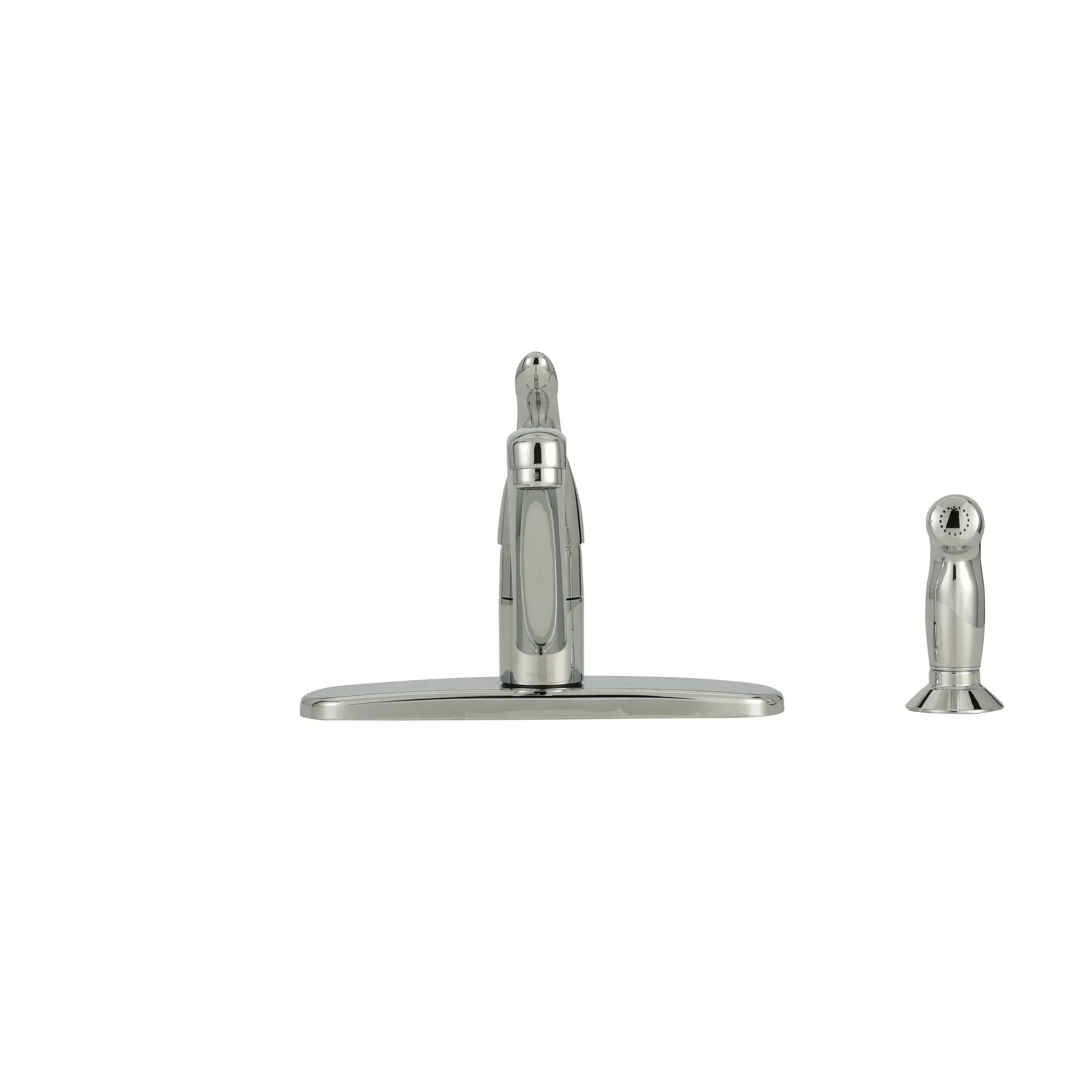 Chateau Chrome One-Handle Low Arc Kitchen Faucet - Image 2