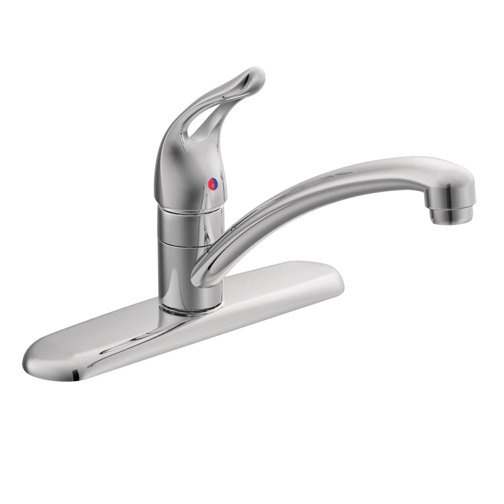 Chateau Chrome one-handle low arc kitchen faucet - Image 2