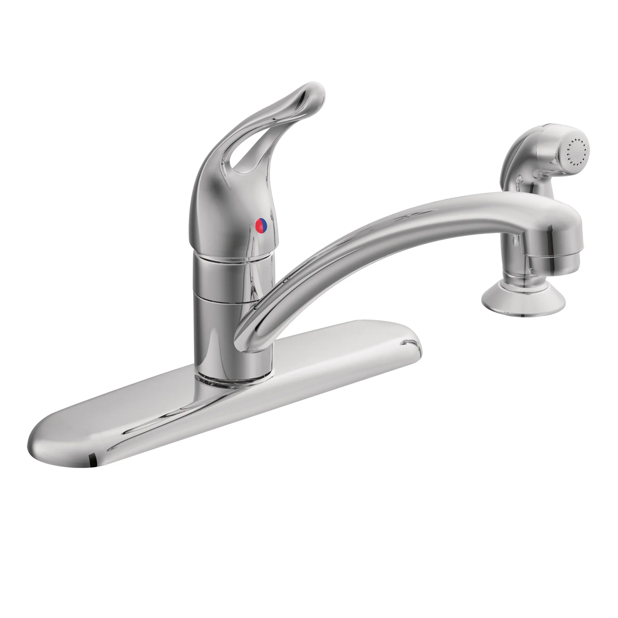 Chateau Chrome one-handle low arc kitchen faucet - Image 2