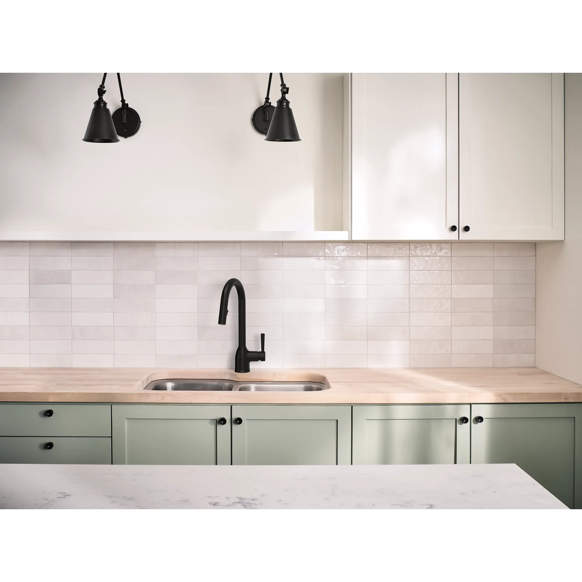 Chateau Matte black one-handle kitchen faucet - Image 5