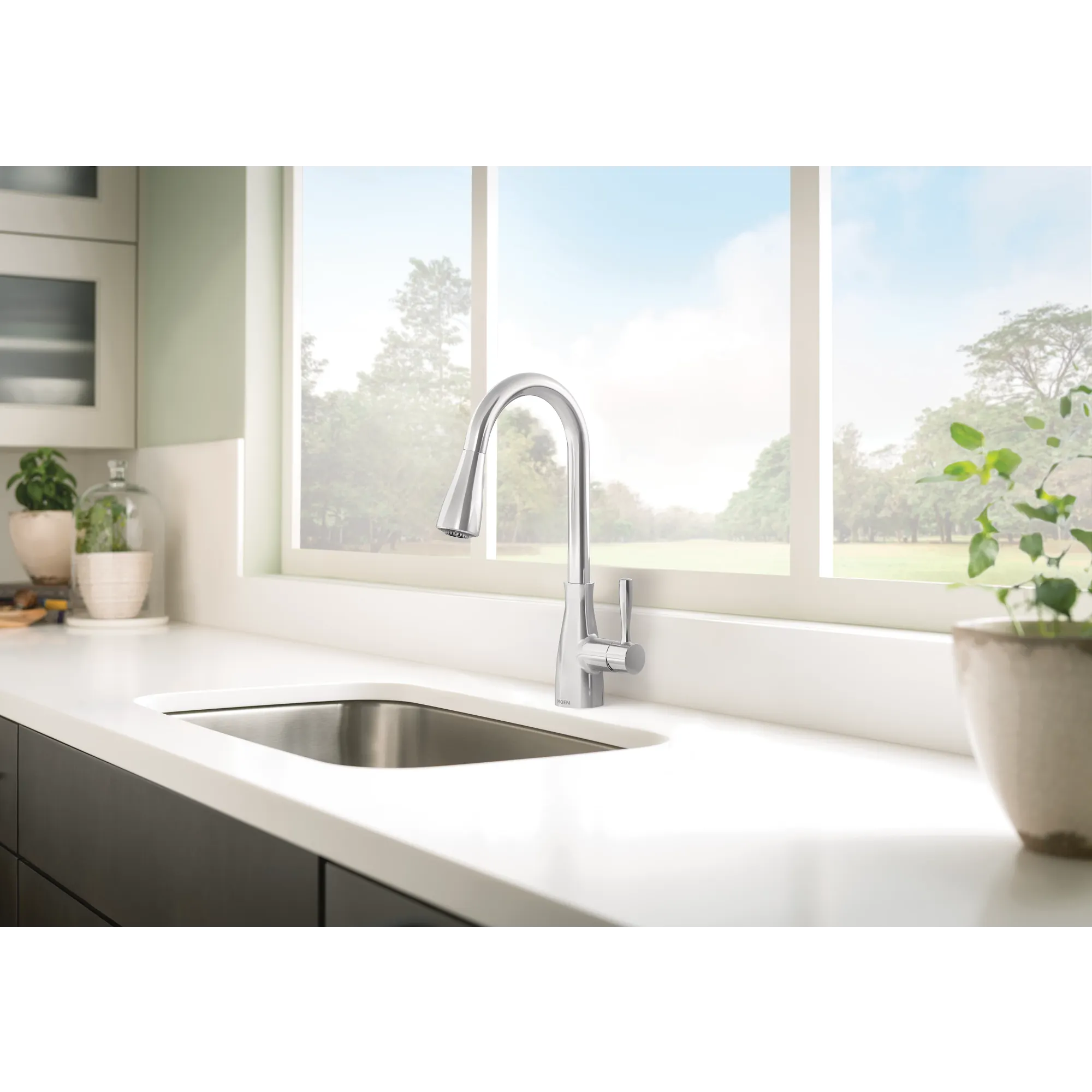 Elbur Chrome one-handle kitchen faucet - Image 18