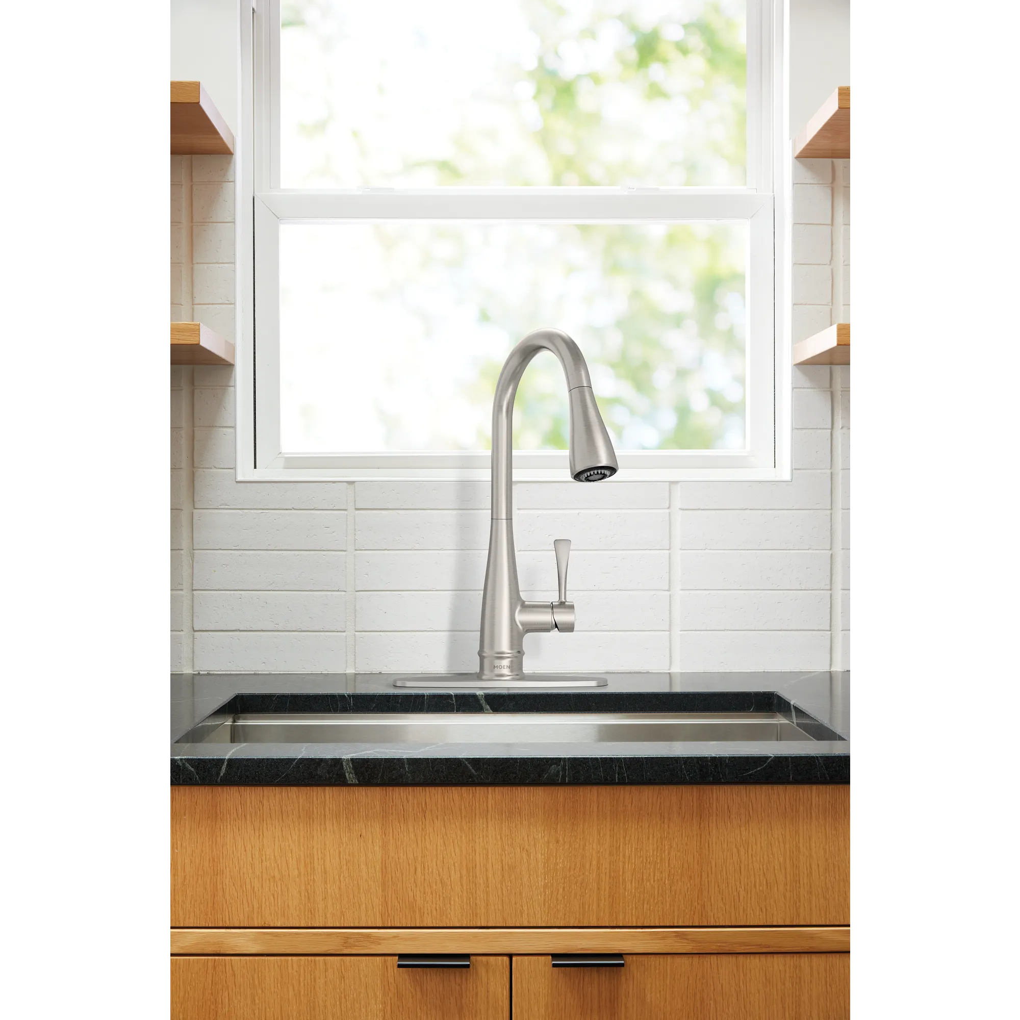 Riverwood Chrome one-handle kitchen faucet - Image 17