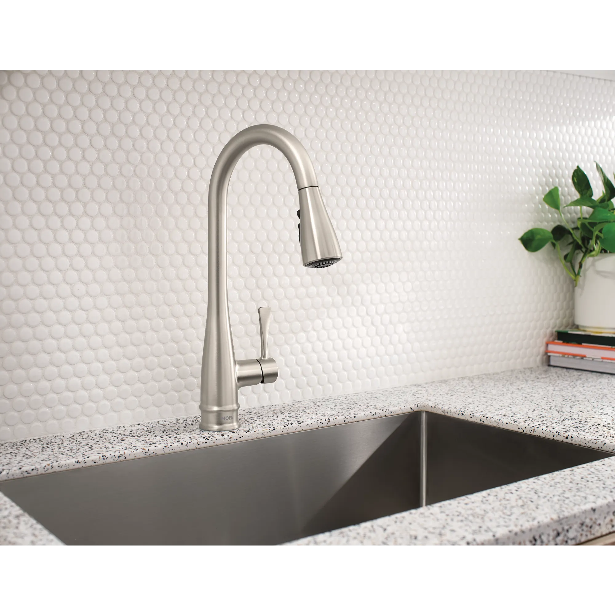 Riverwood Chrome one-handle kitchen faucet - Image 18
