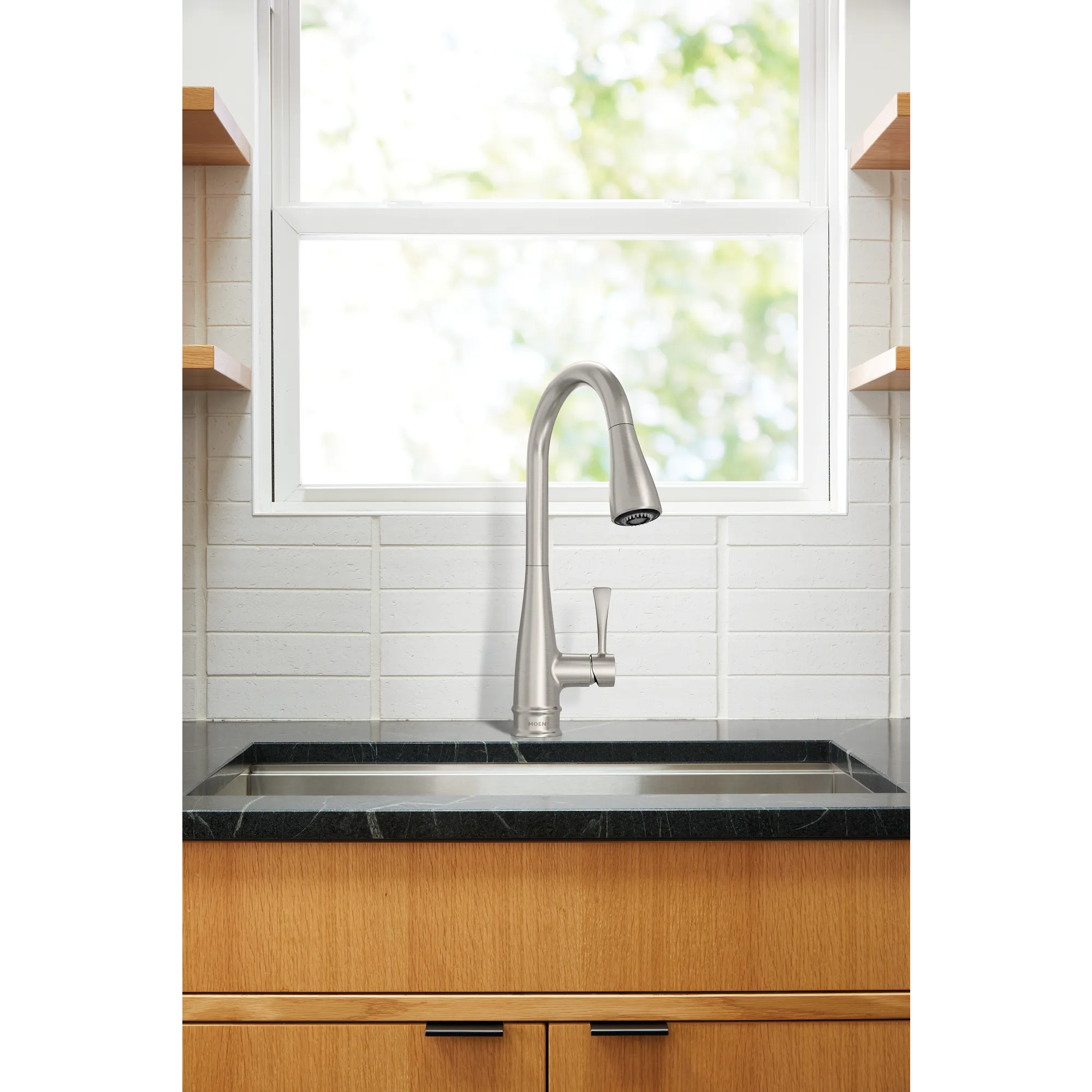 Riverwood Chrome one-handle kitchen faucet - Image 19