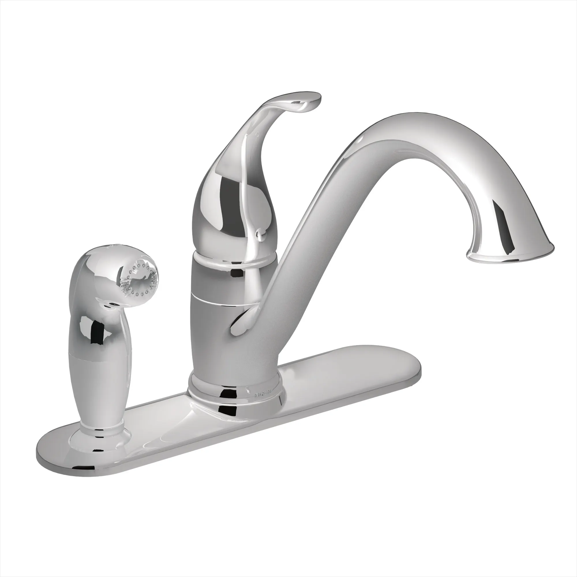Camerist Chrome One-Handle Low Arc Kitchen Faucet - Image 2