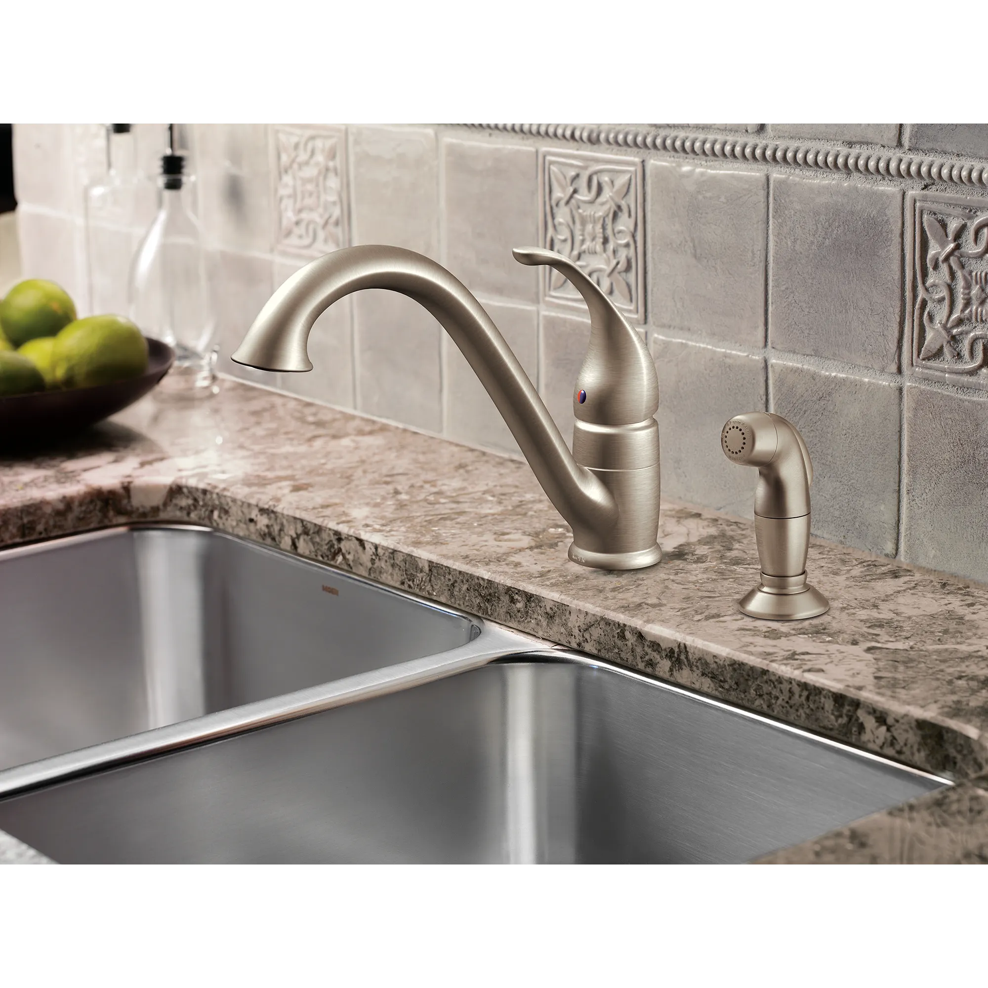 Camerist Chrome One-Handle Low Arc Kitchen Faucet - Image 8