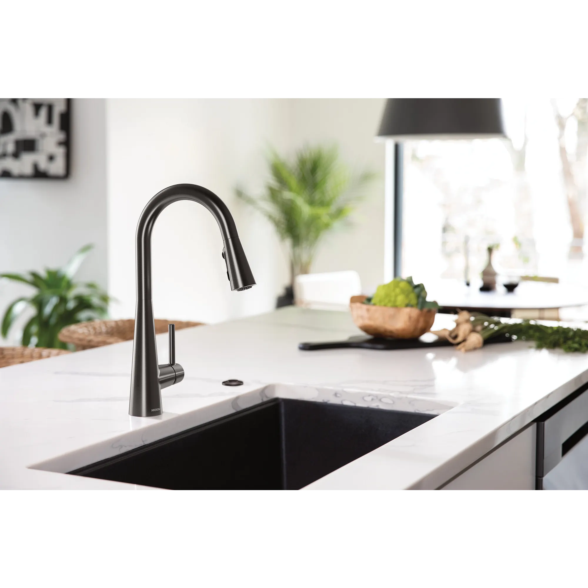 Sleek One-Handle High Arc Pulldown Kitchen Faucet - Image 23