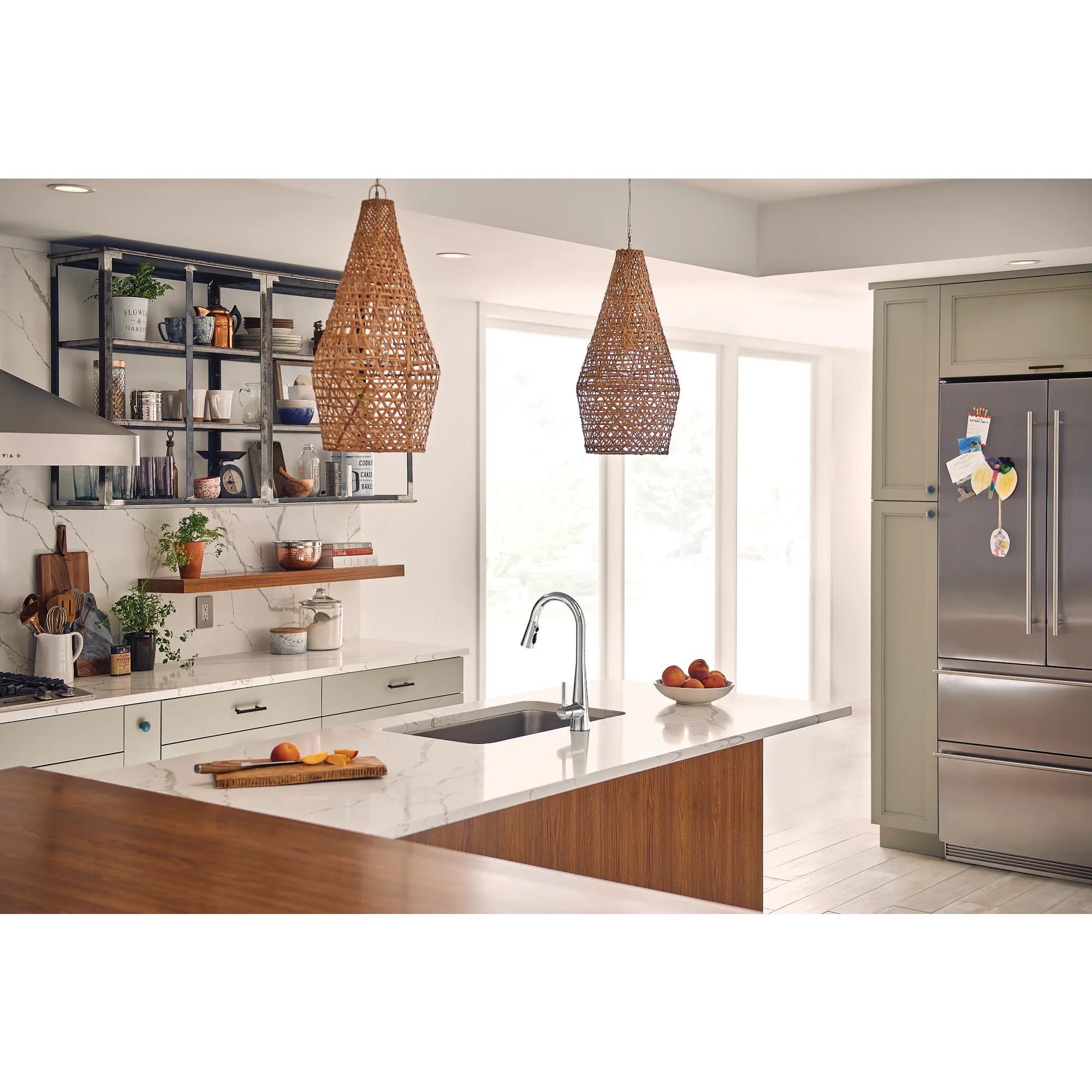 Sleek One-Handle High Arc Pulldown Kitchen Faucet - Image 9