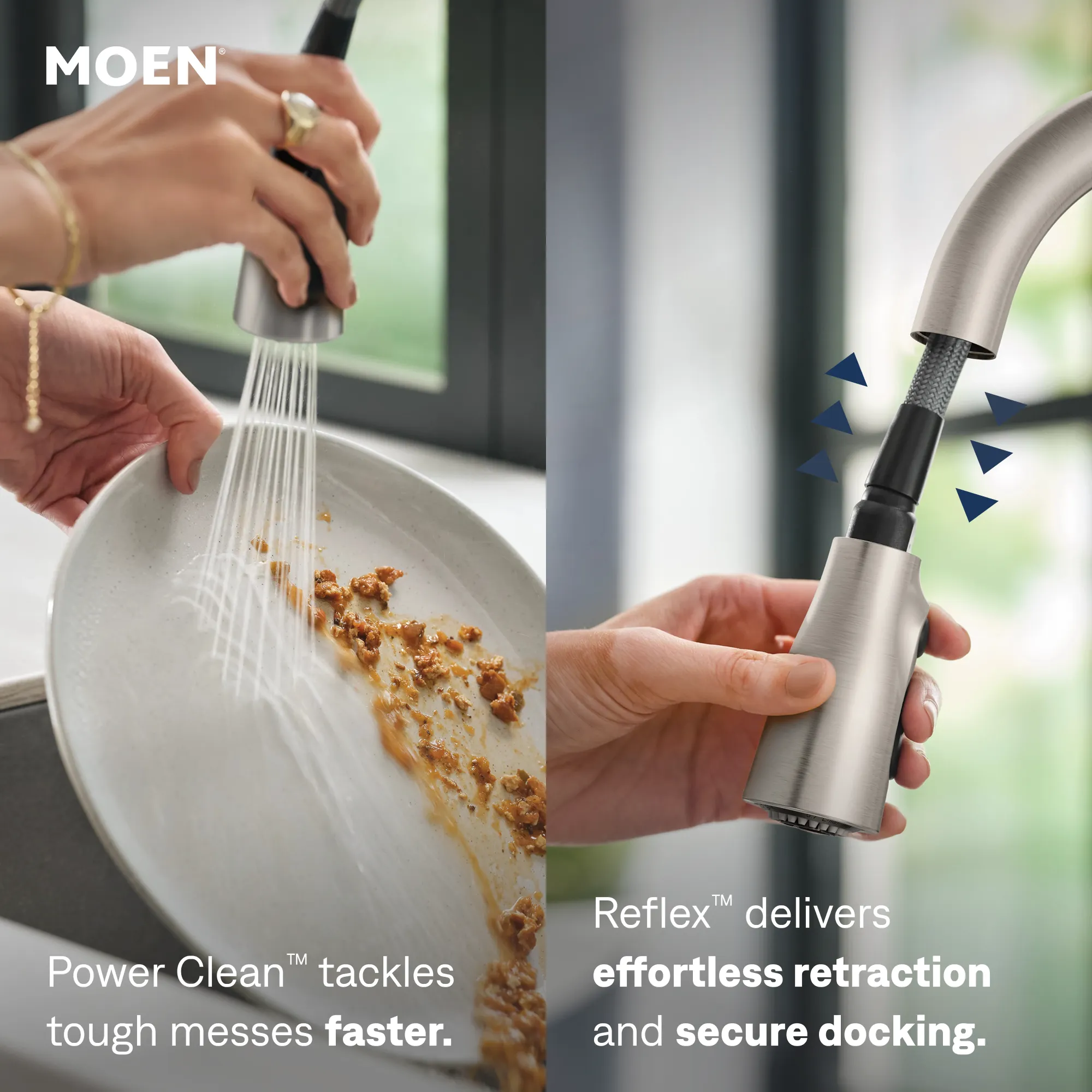 Sleek MotionSense Wave One-Handle Pulldown Touchless Kitchen Faucet - Image 15