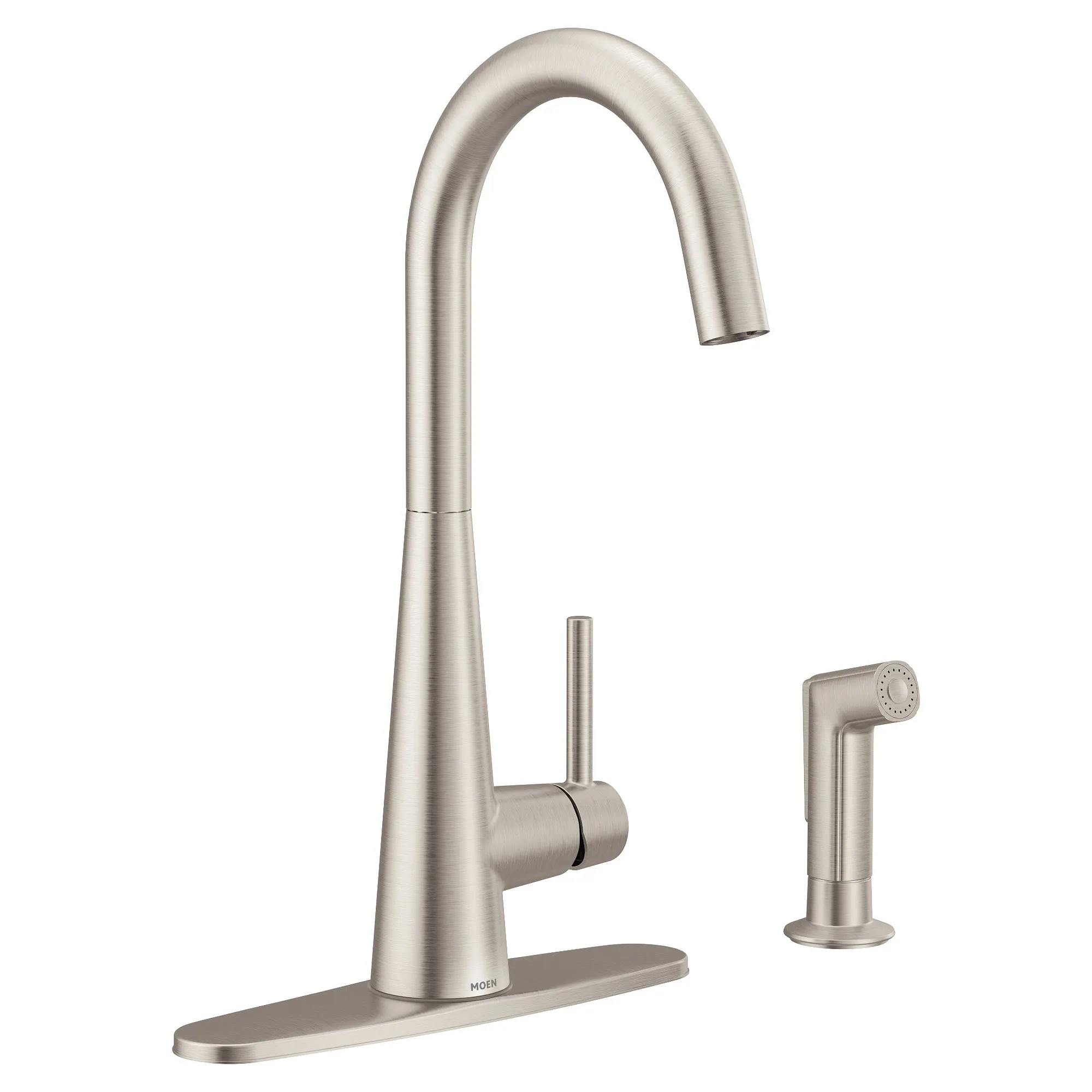 Sleek Chrome One-Handle Kitchen Faucet - Image 17