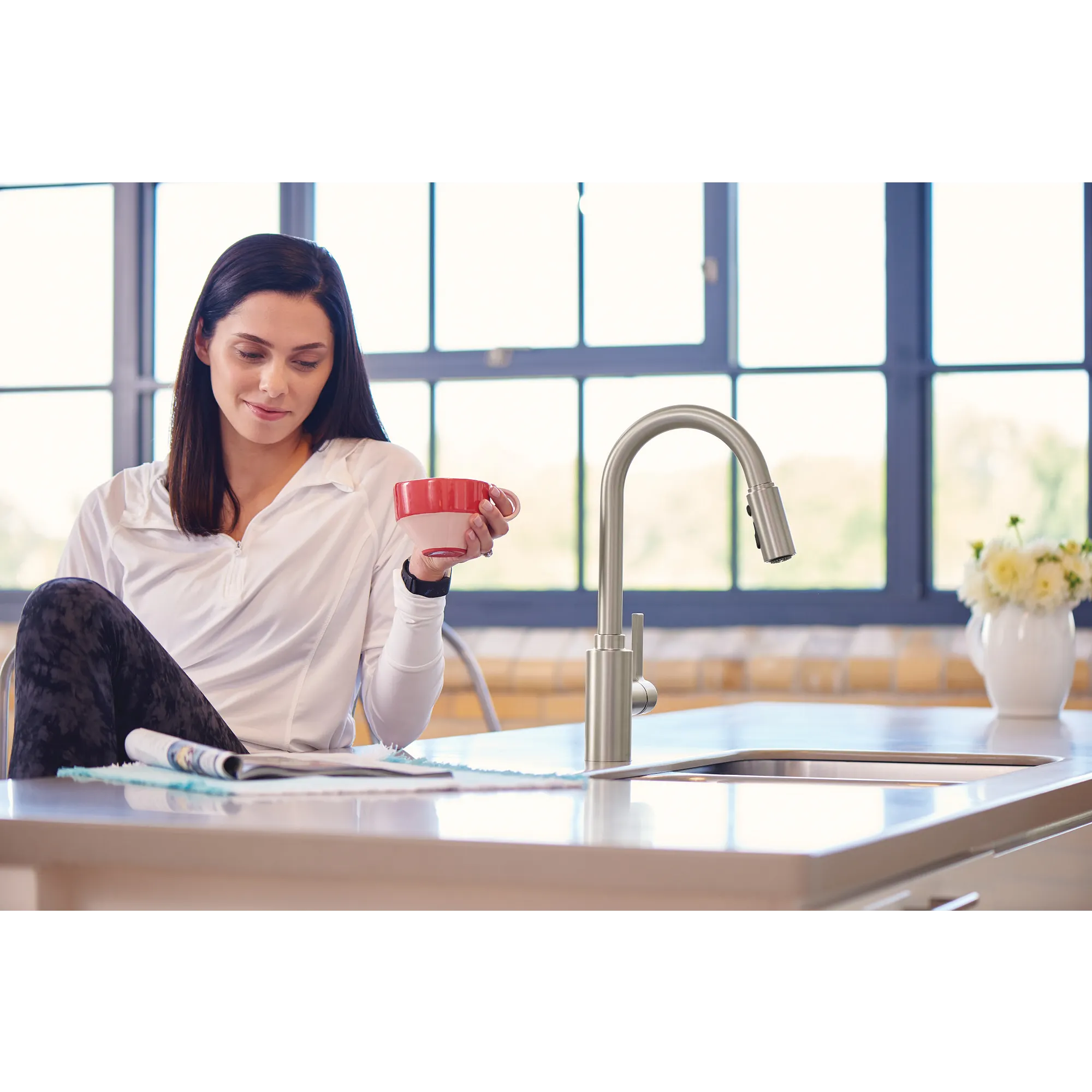 Genta LX One-Handle High Arc Pulldown Kitchen Faucet - Image 12