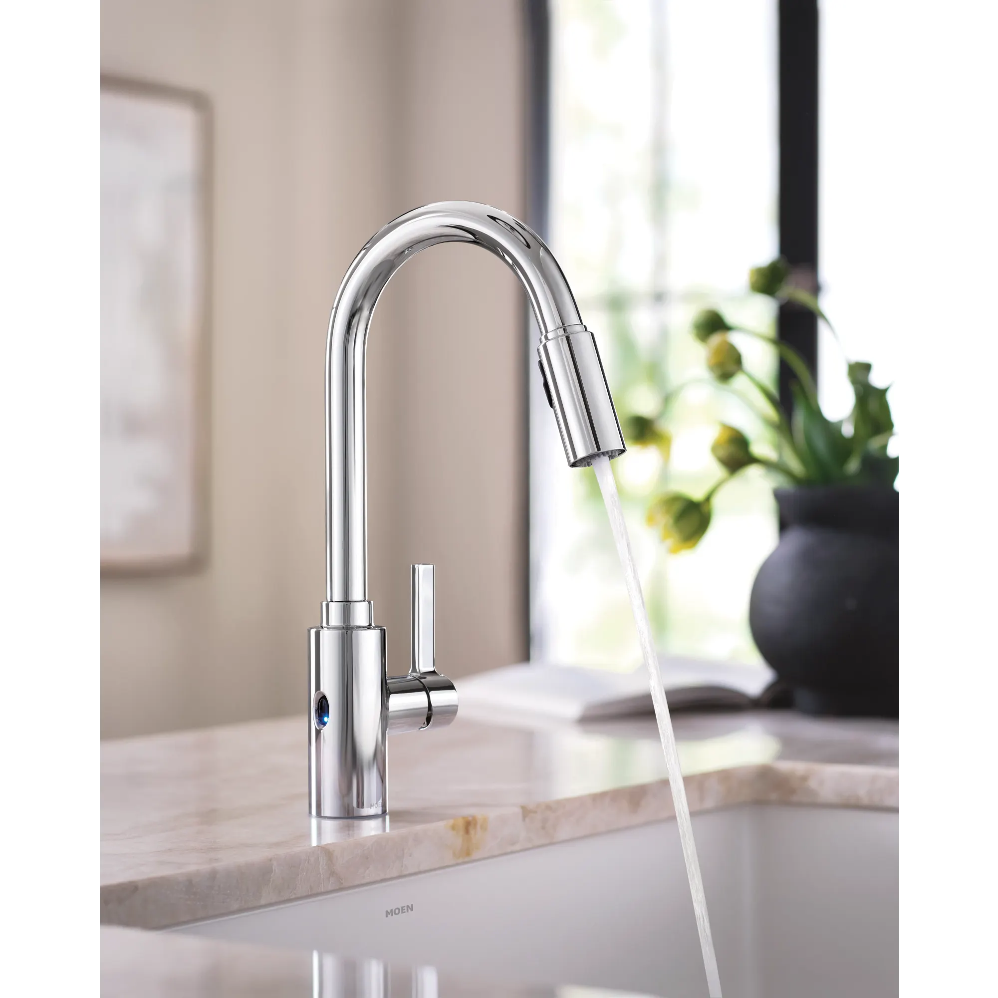 Genta LX MotionSense Wave One-Handle Pulldown Touchless Kitchen Faucet - Image 3