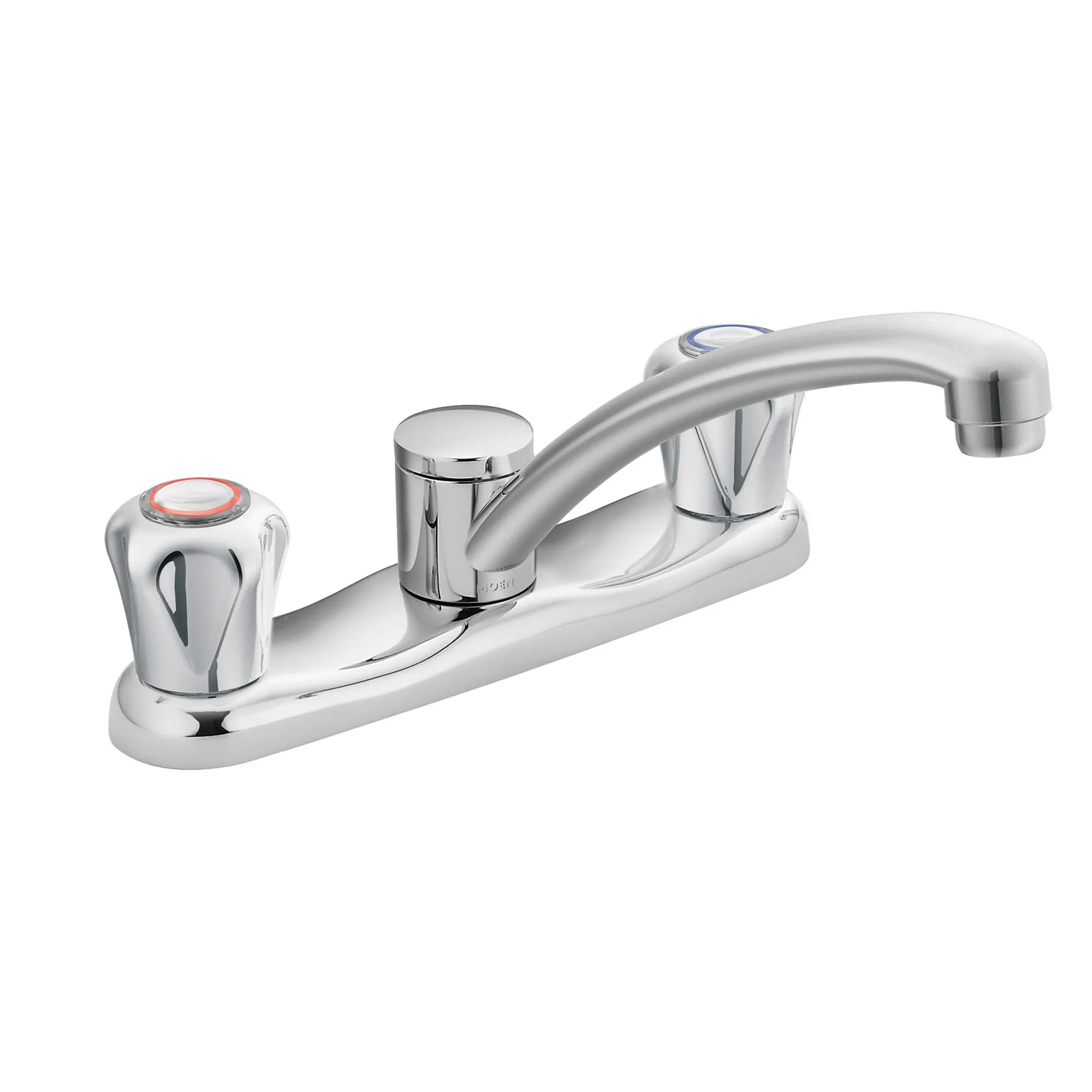Chateau Chrome two-handle low arc kitchen faucet - Image 2