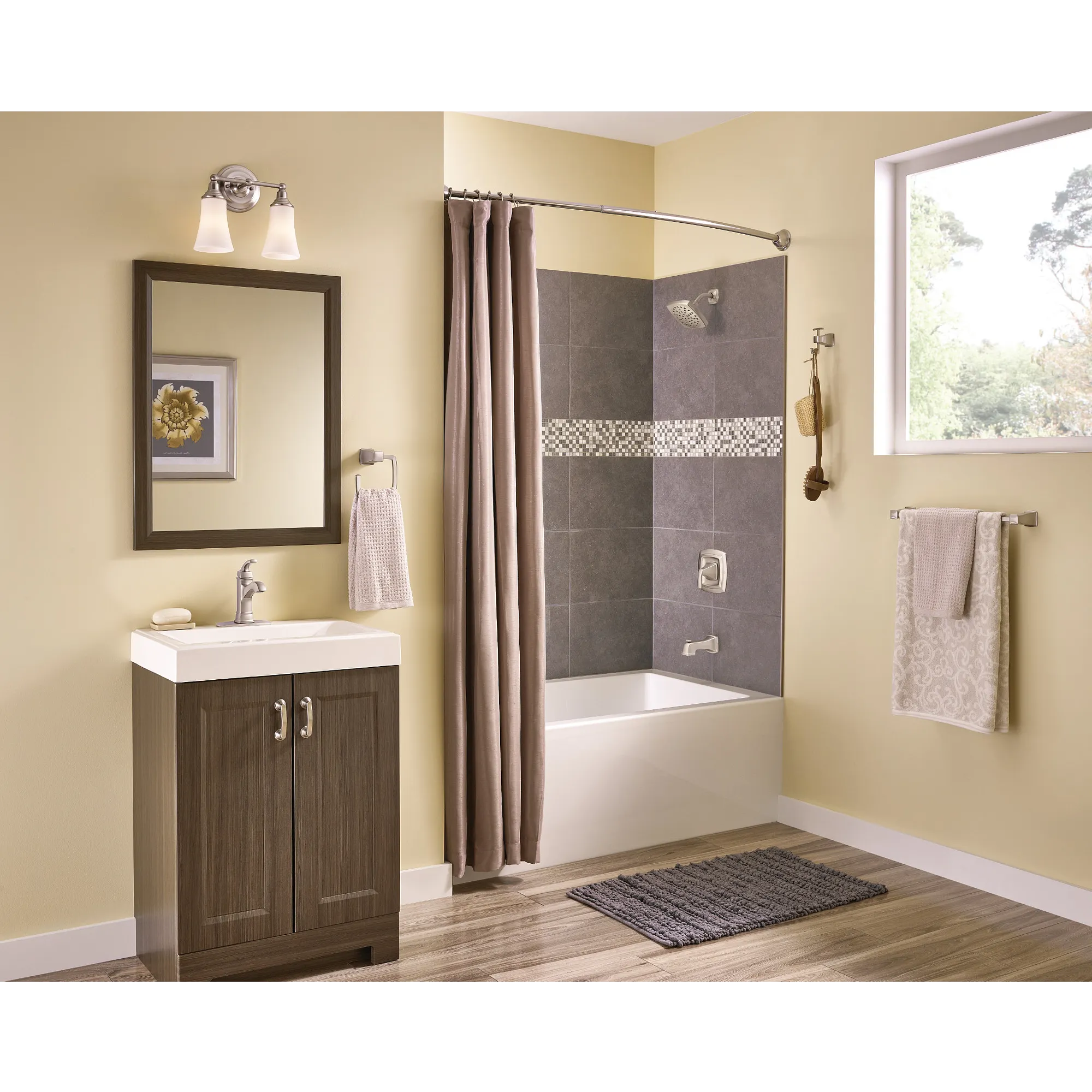 Hensley Spot Resist Brushed Nickel Posi-Temp(R) Tub/Shower - Image 3