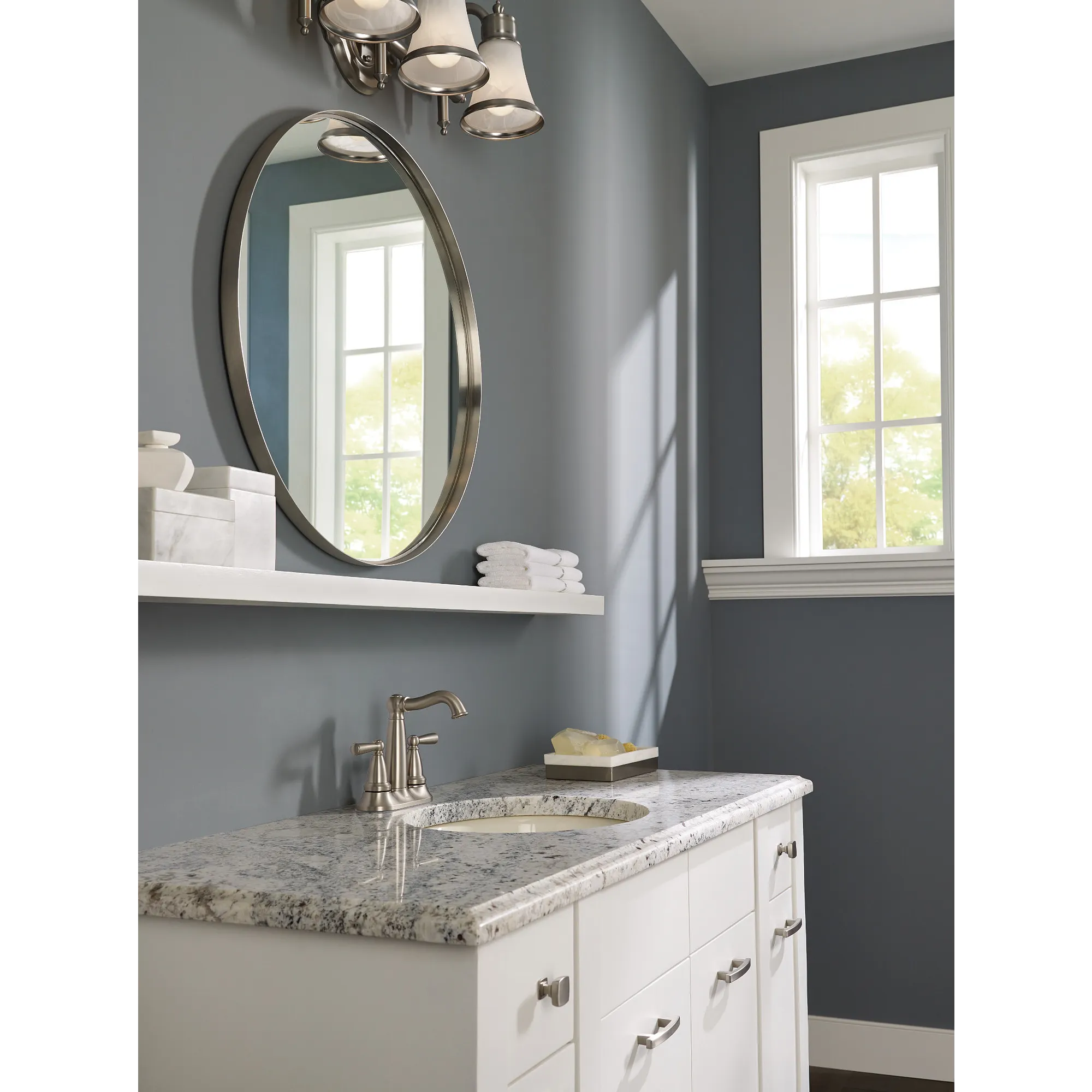 Vale Spot Resist Stainless (MB) Two-Handle Low Arc Bathroom Faucet - Image 2