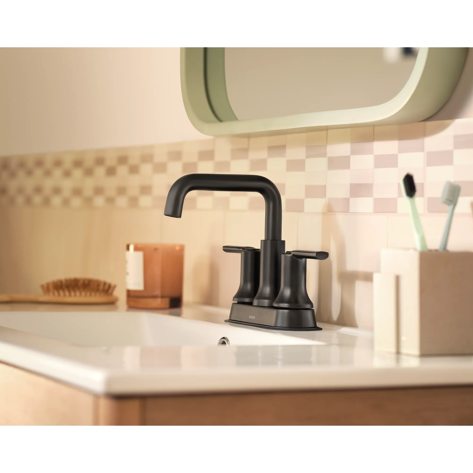 Zyla Chrome two-handle high arc bathroom faucet - Image 10