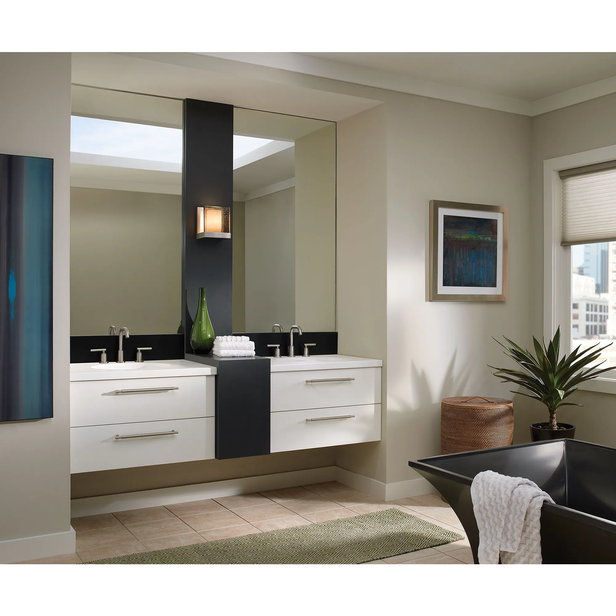 Gibson Chrome two-handle high arc bathroom faucet - Image 4