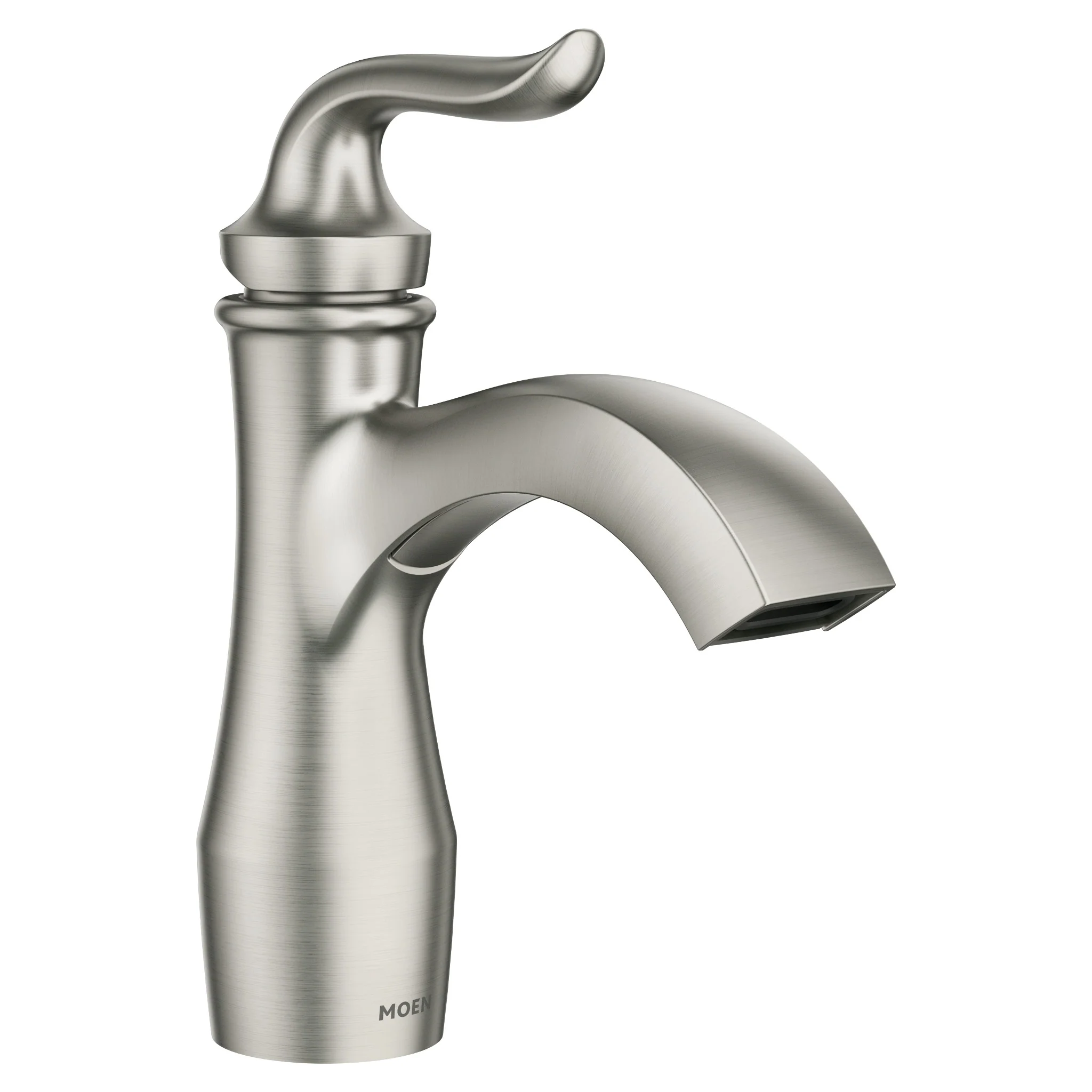 Hamden Spot resist brushed nickel One-Handle High Arc Bathroom Faucet