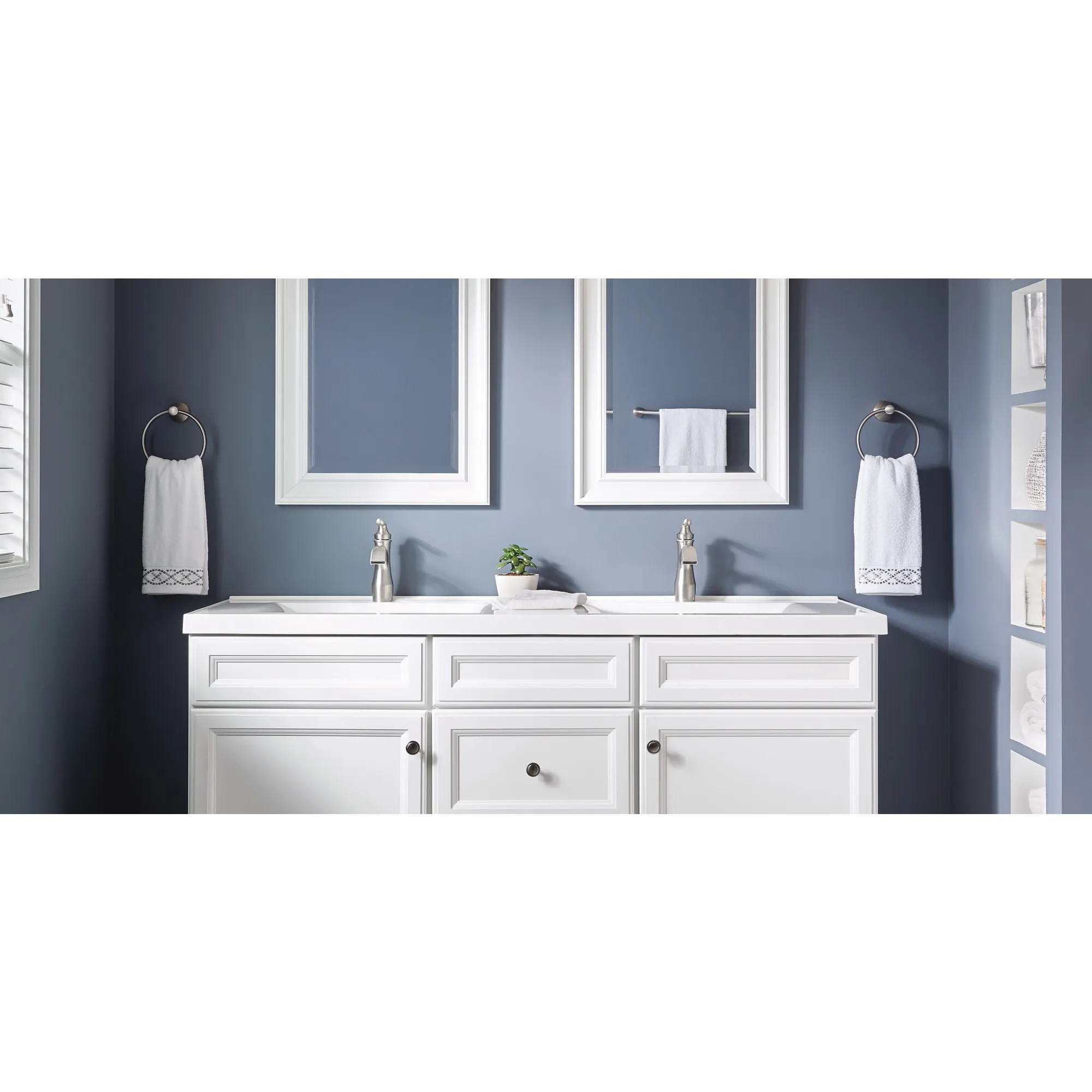 Hamden Spot resist brushed nickel One-Handle High Arc Bathroom Faucet - Image 2