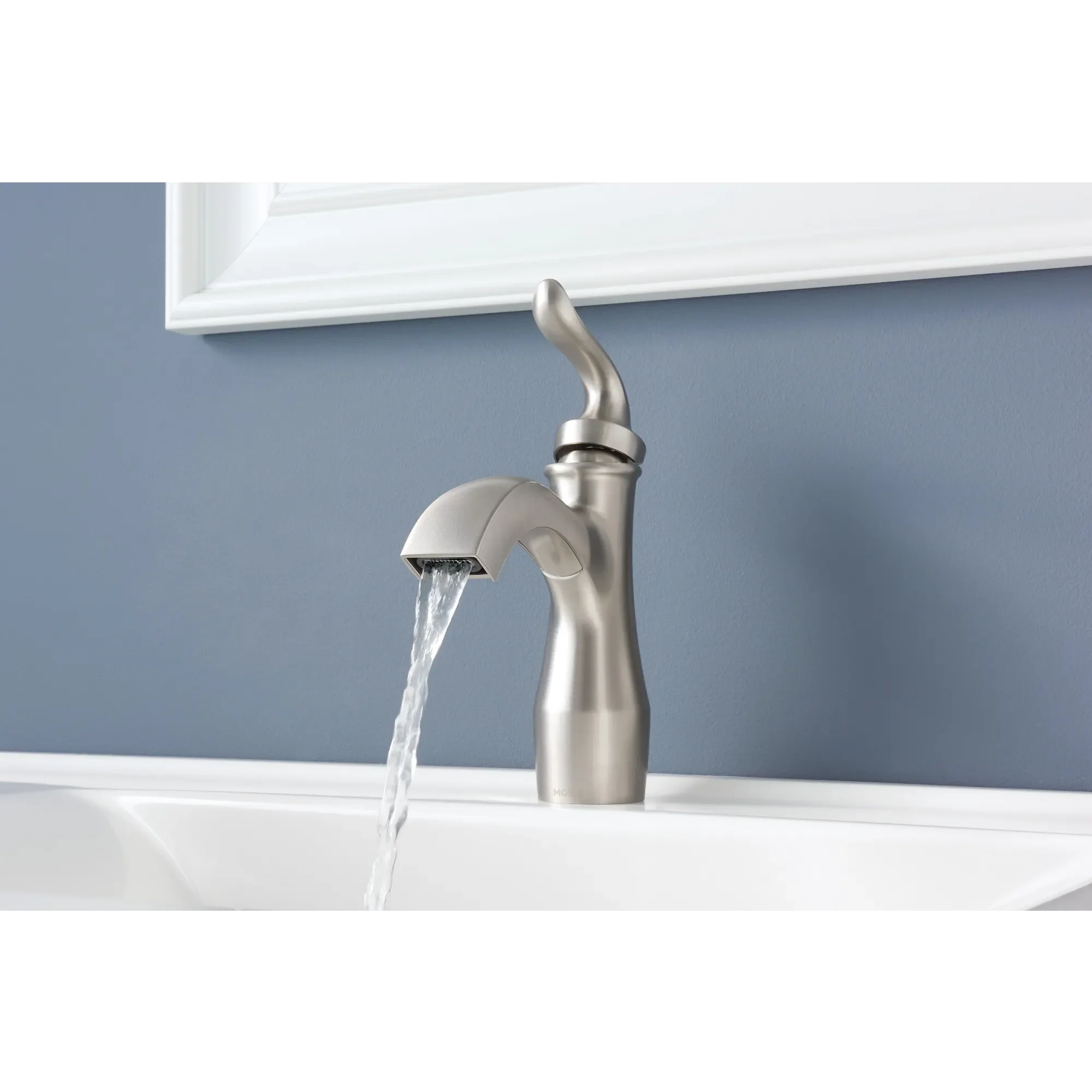 Hamden Spot resist brushed nickel One-Handle High Arc Bathroom Faucet - Image 6