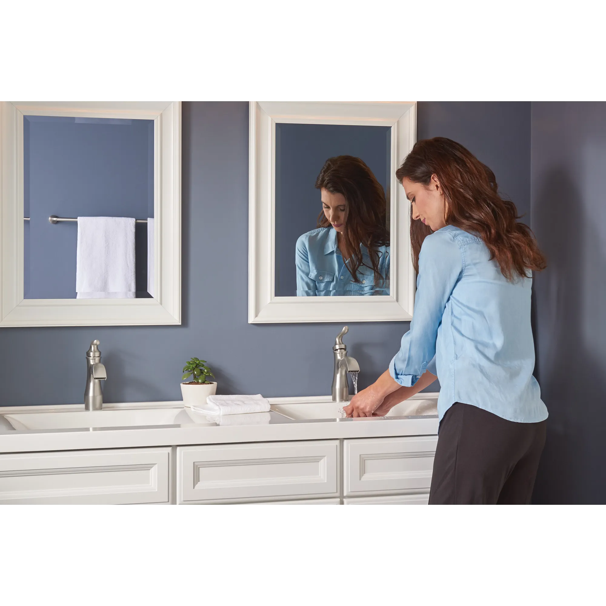 Hamden Spot resist brushed nickel One-Handle High Arc Bathroom Faucet - Image 8