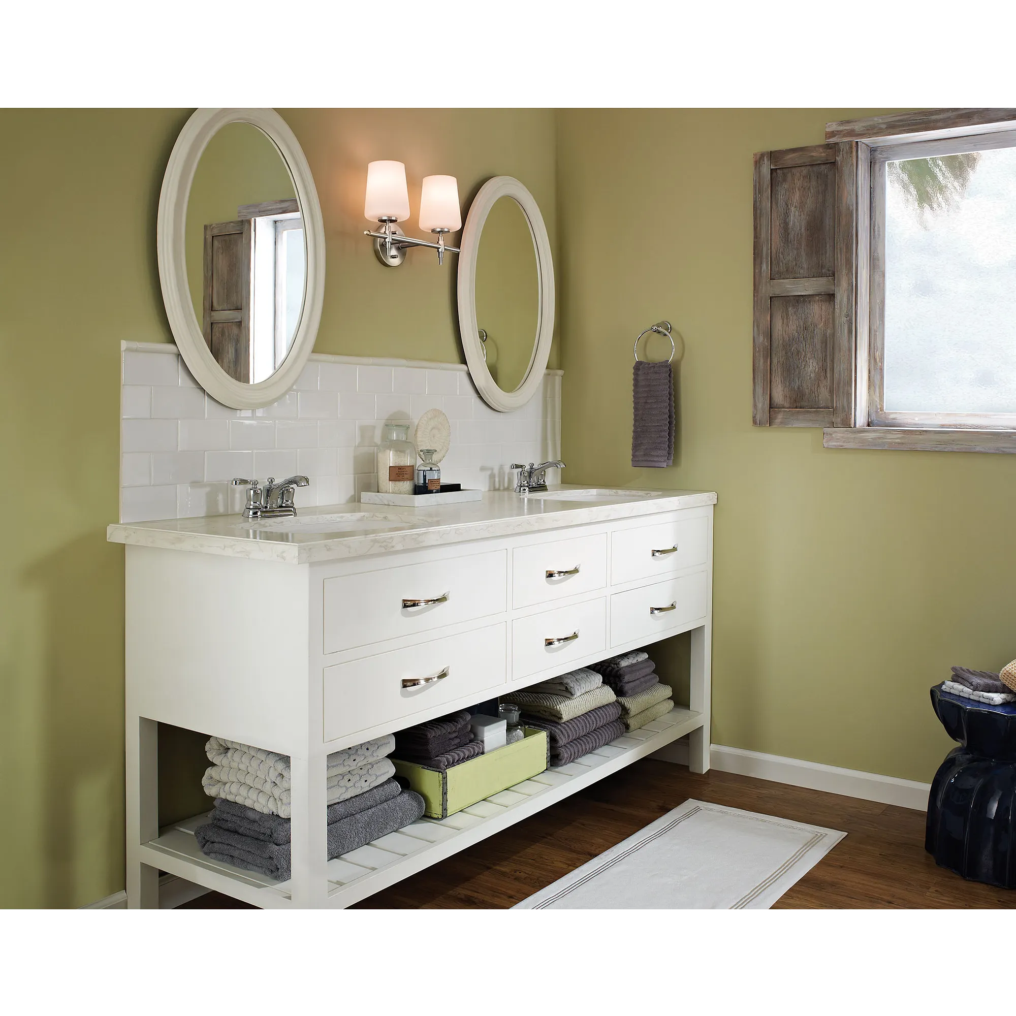 Belhurst Chrome two-handle low arc bathroom faucet - Image 3