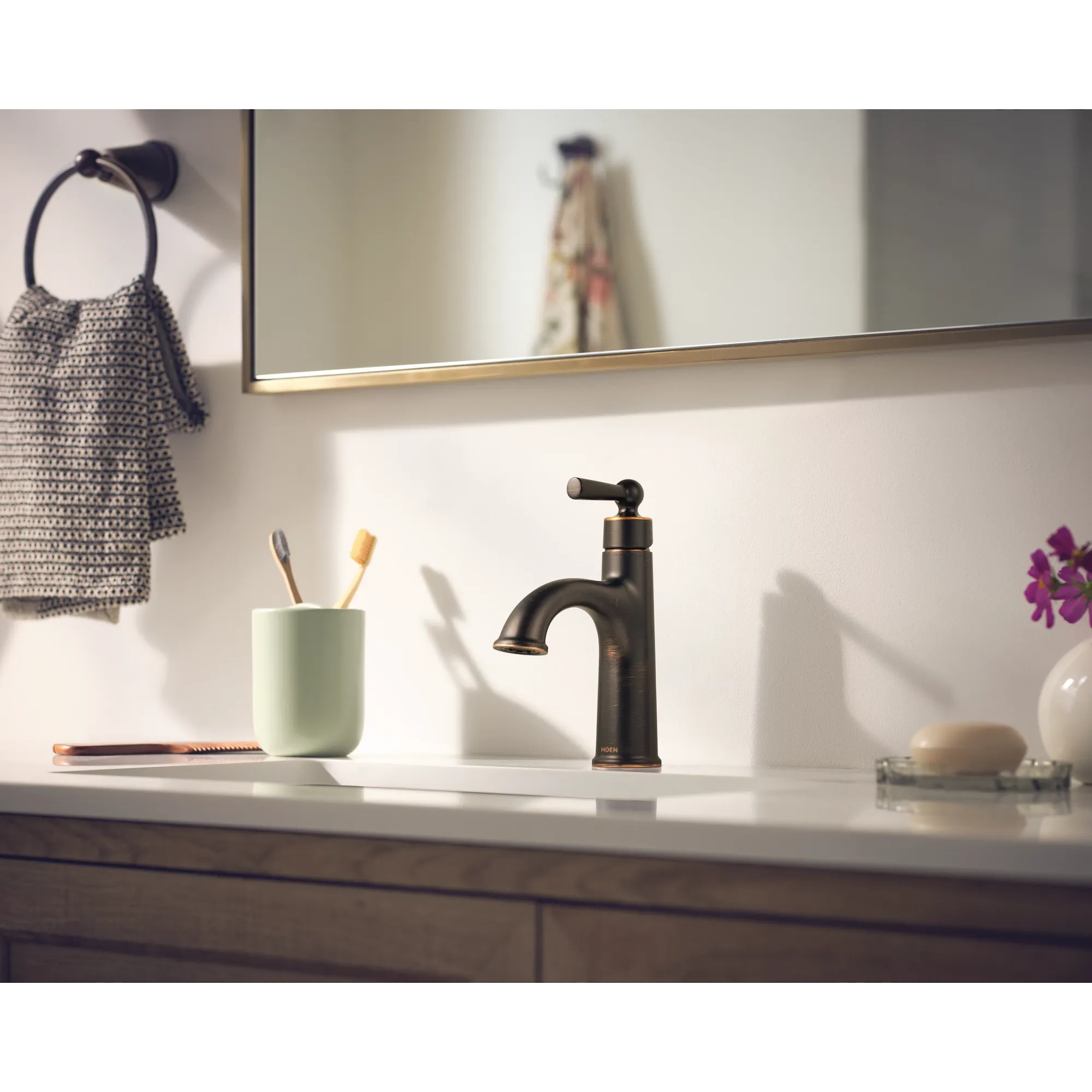 Caldwell Chrome one-handle high arc bathroom faucet - Image 13