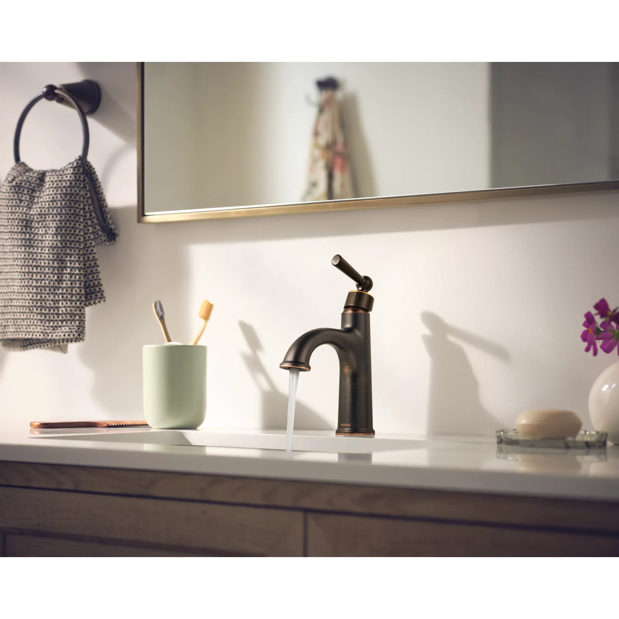 Caldwell Chrome one-handle high arc bathroom faucet - Image 14