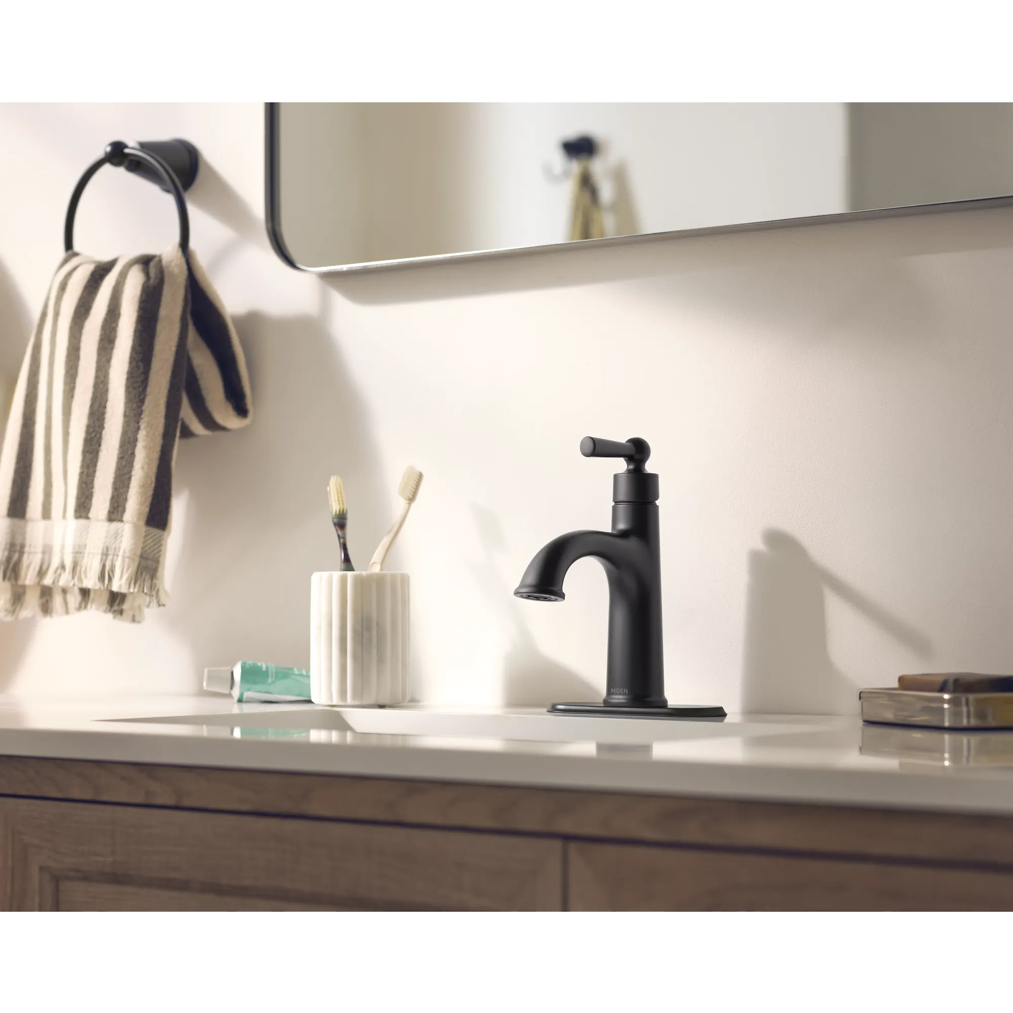 Caldwell Chrome one-handle high arc bathroom faucet - Image 6