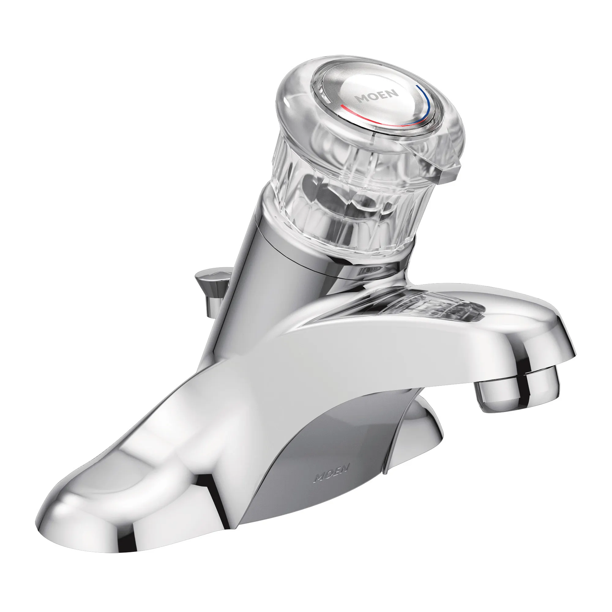Adler Chrome one-handle low arc bathroom faucet - Image 4