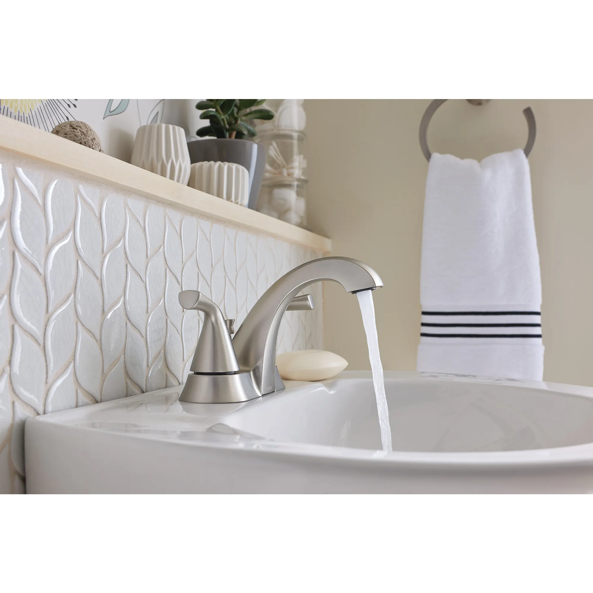 Haber Two-handle Centerset Bathroom Sink Faucet - Image 3