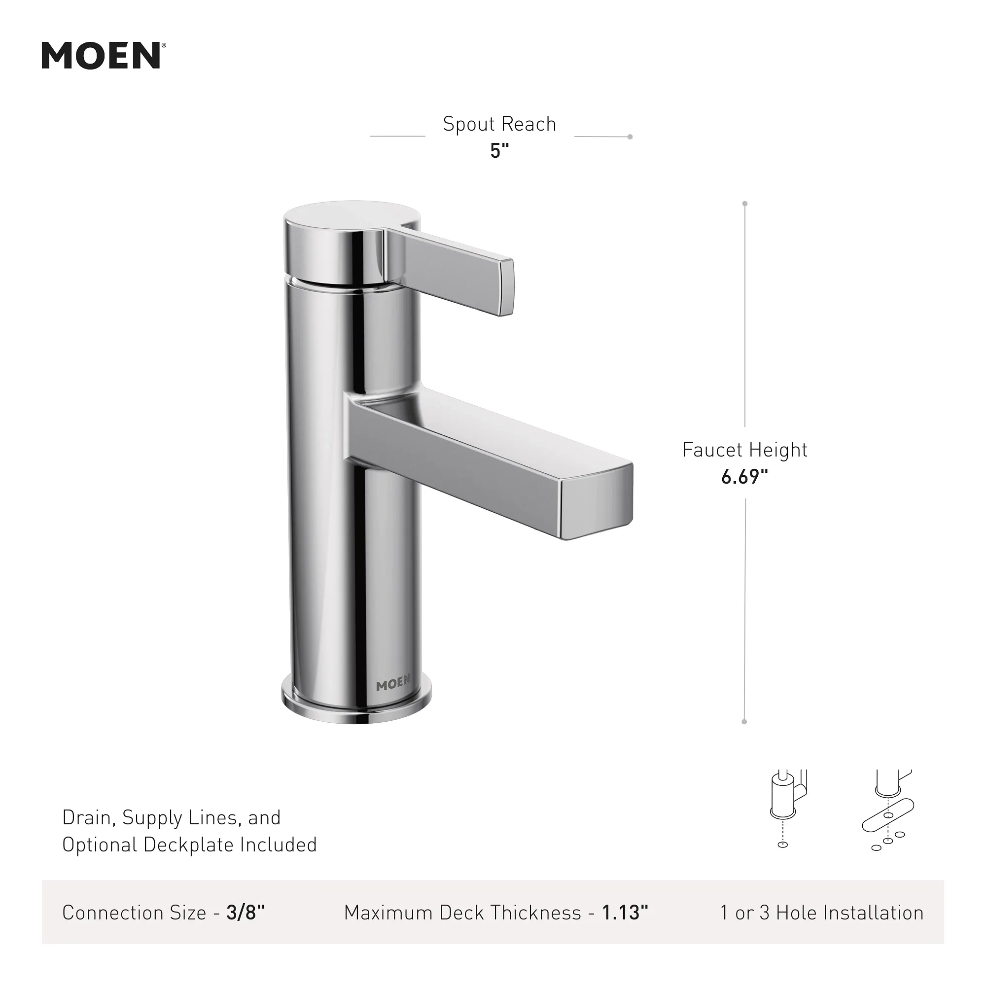 Beric One-handle Bathroom Sink Faucet - Image 19