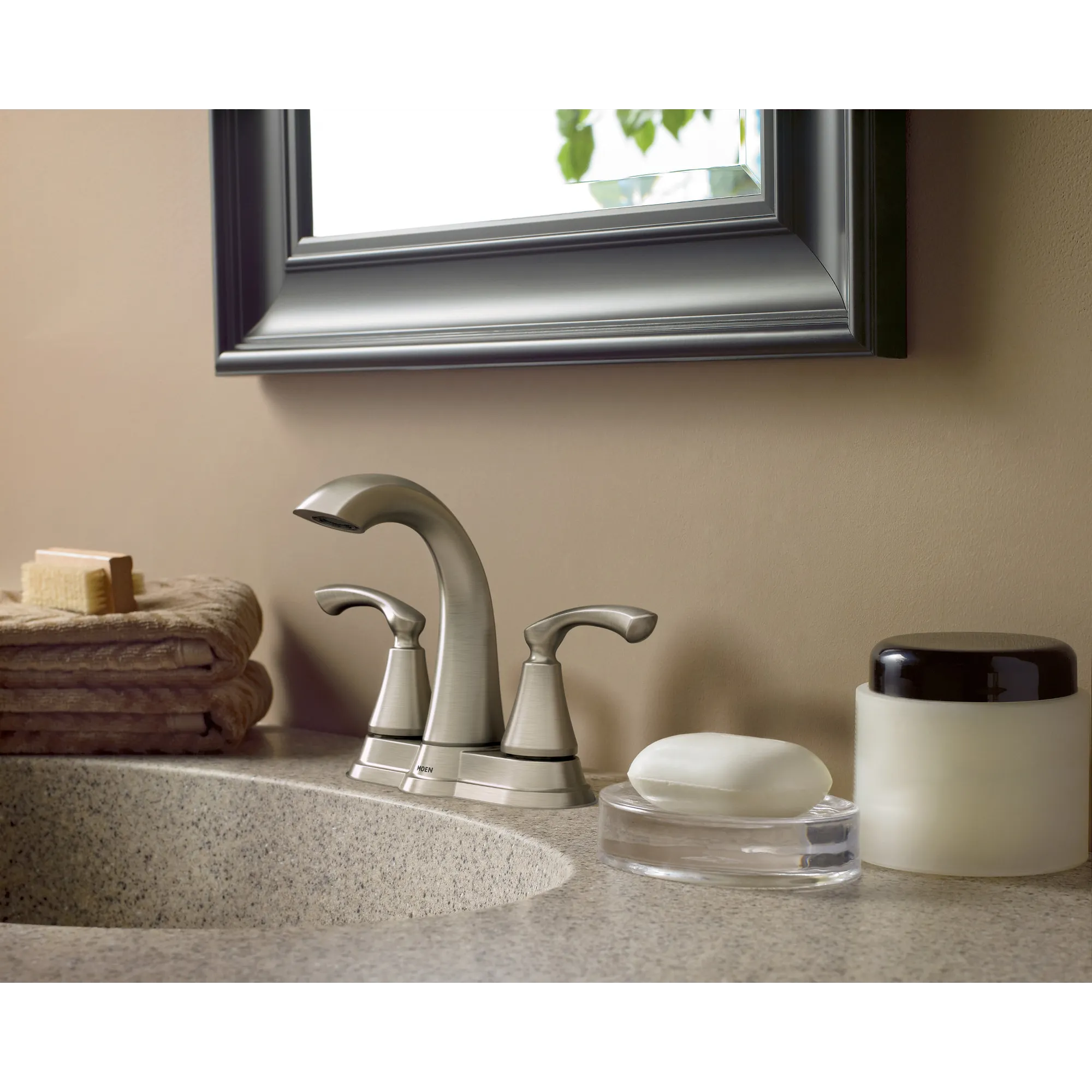 Tiffin Chrome Two-Handle High Arc Bathroom Faucet - Image 8