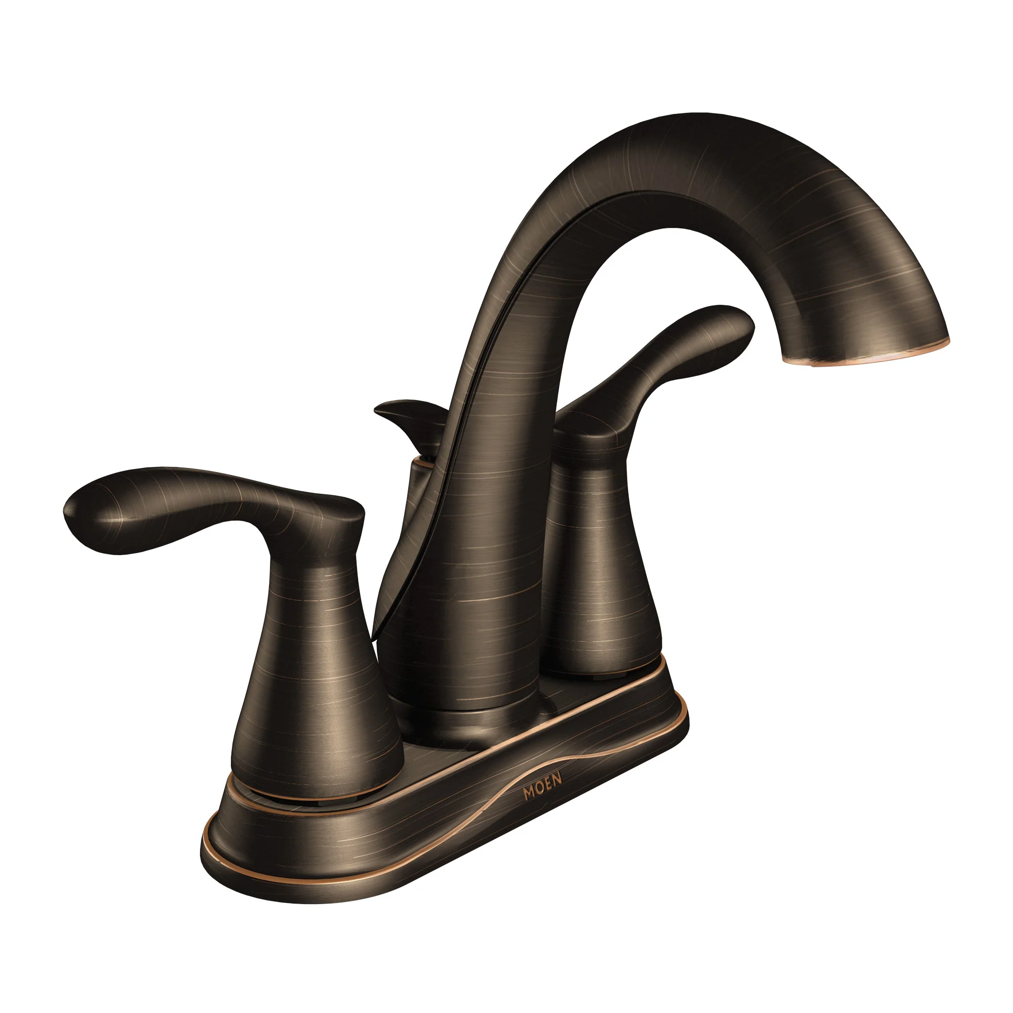 Varese Chrome two-handle high arc bathroom faucet - Image 4