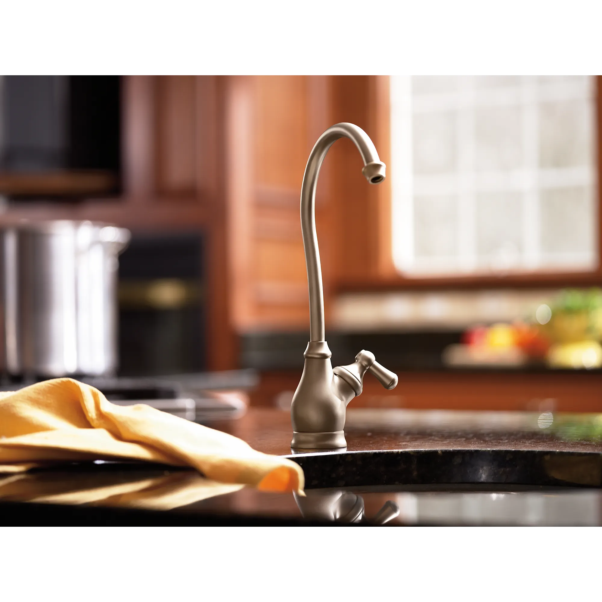 AquaSuite Chrome one-handle high arc single mount bar faucet - Image 4