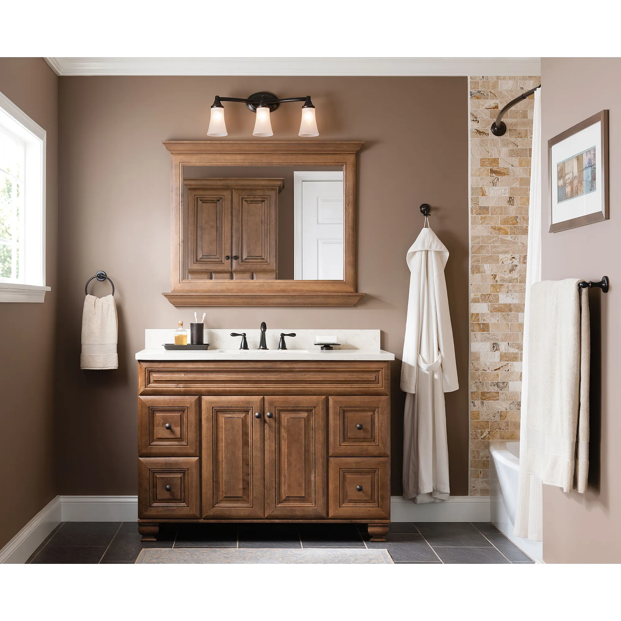 Caldwell Two-Handle High Arc Roman Tub Faucet - Image 11