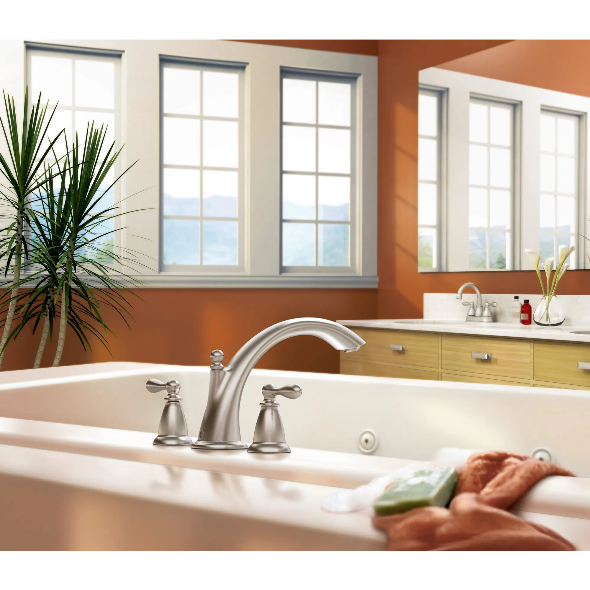 Caldwell Two-Handle High Arc Roman Tub Faucet - Image 18
