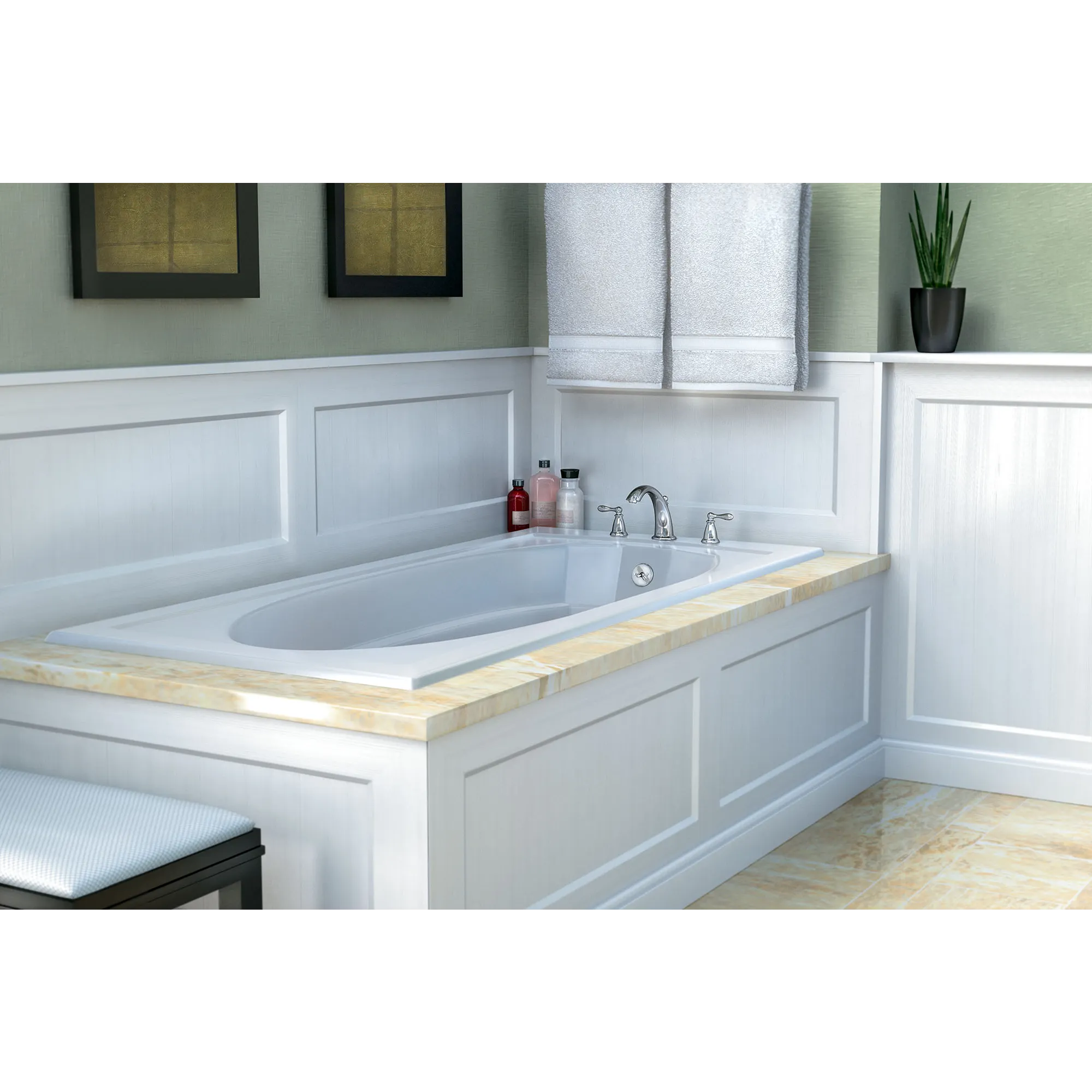 Caldwell Two-Handle High Arc Roman Tub Faucet - Image 2
