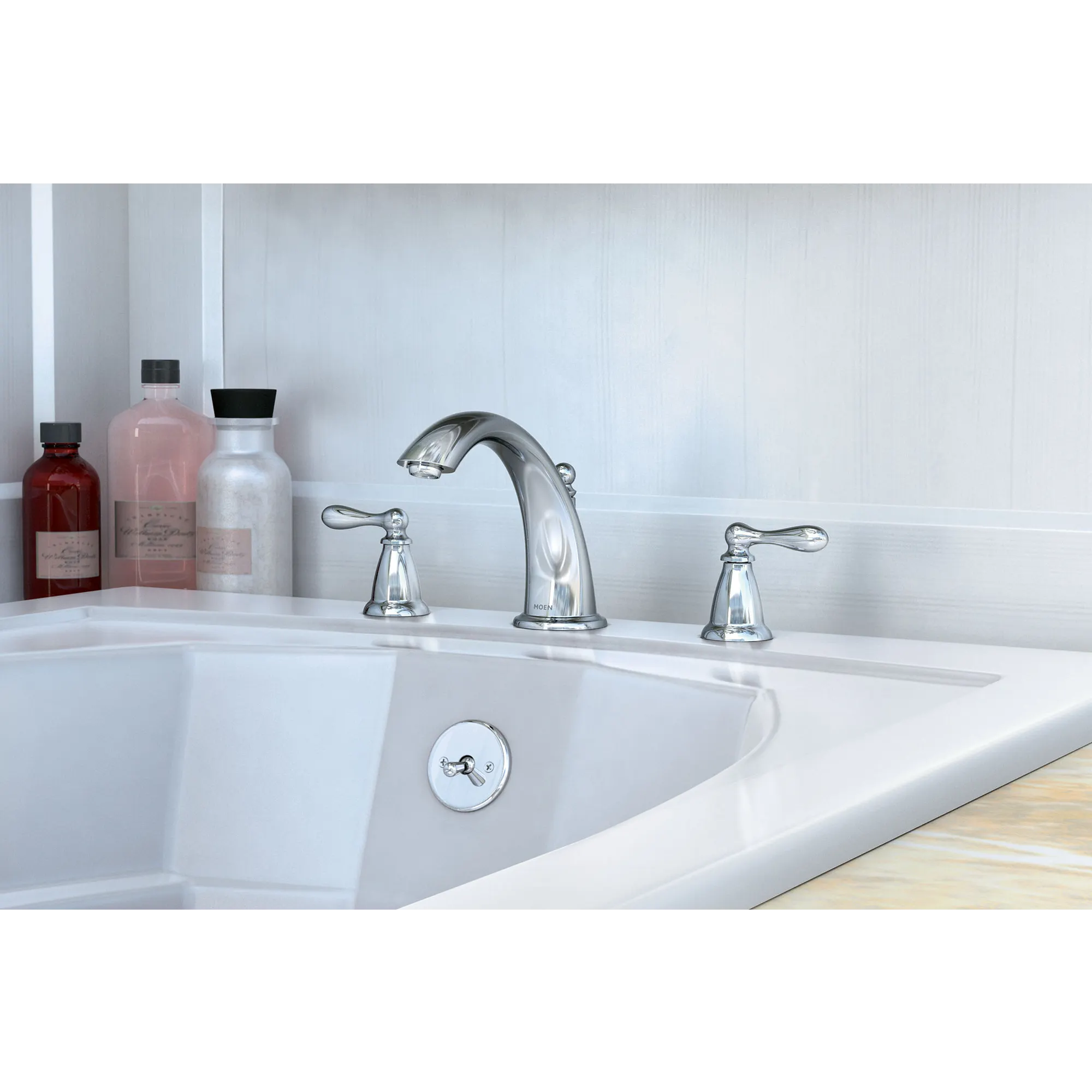 Caldwell Two-Handle High Arc Roman Tub Faucet - Image 3