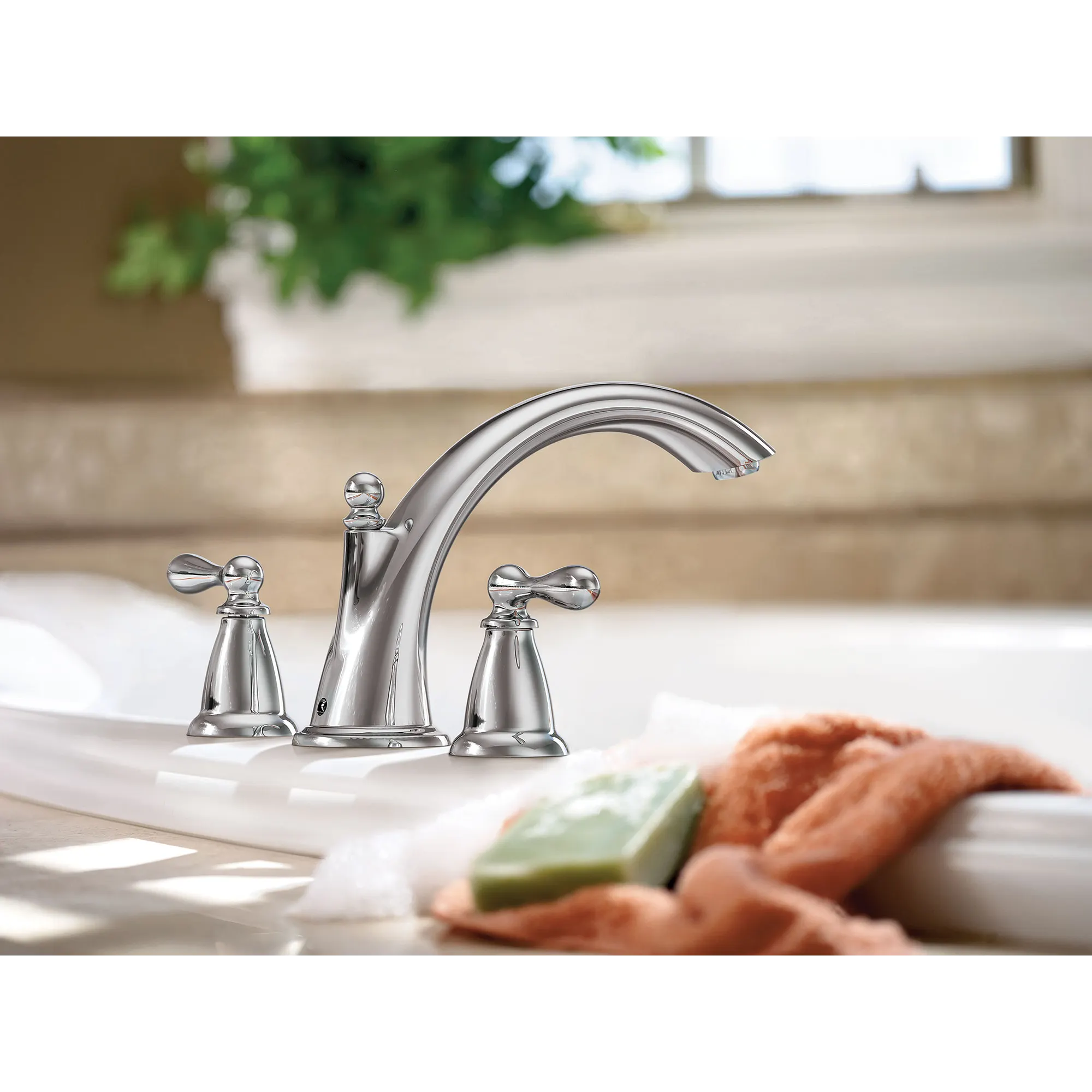 Caldwell Two-Handle High Arc Roman Tub Faucet - Image 5