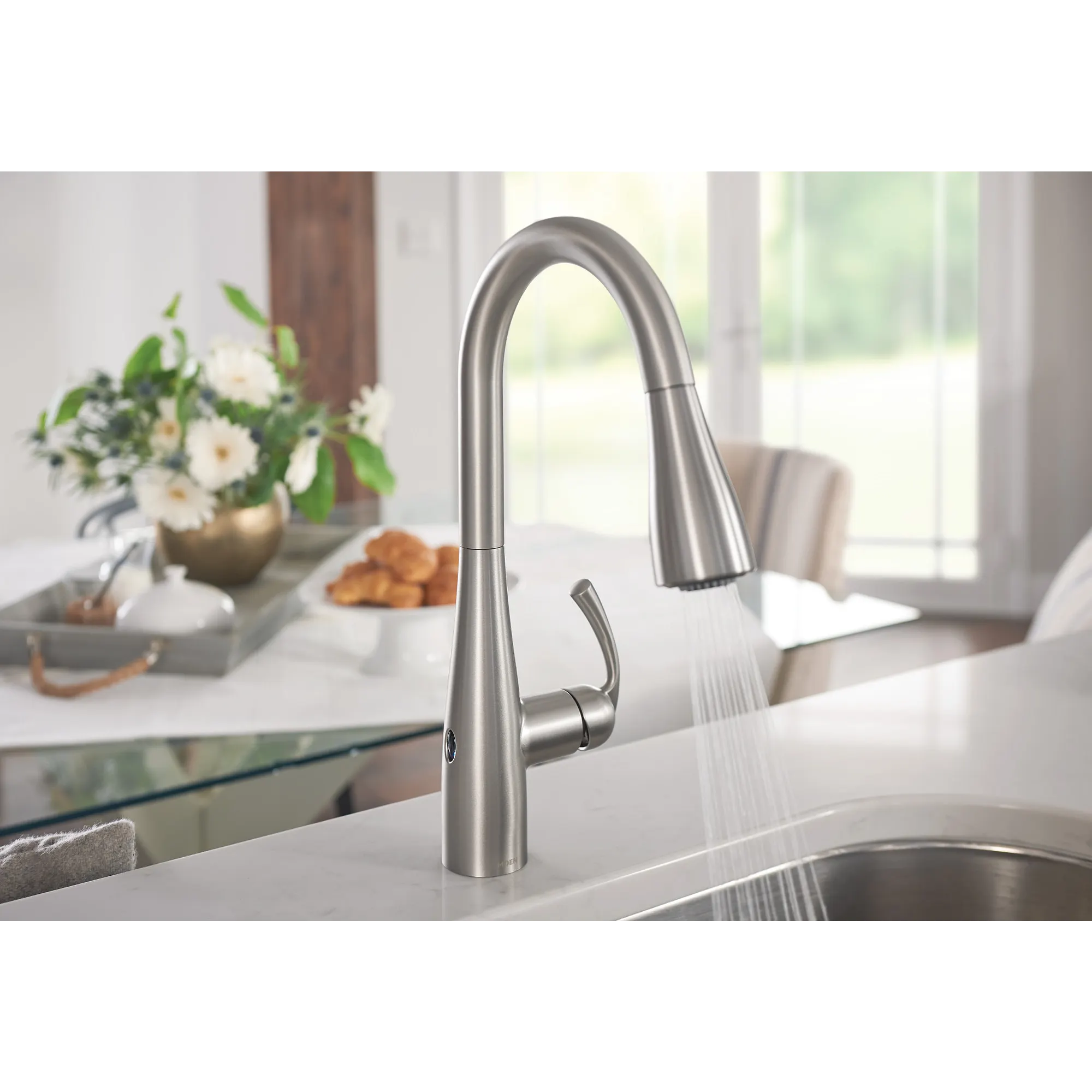 Essie MotionSense Wave One-Handle Pulldown Touchless Kitchen Faucet - Image 45