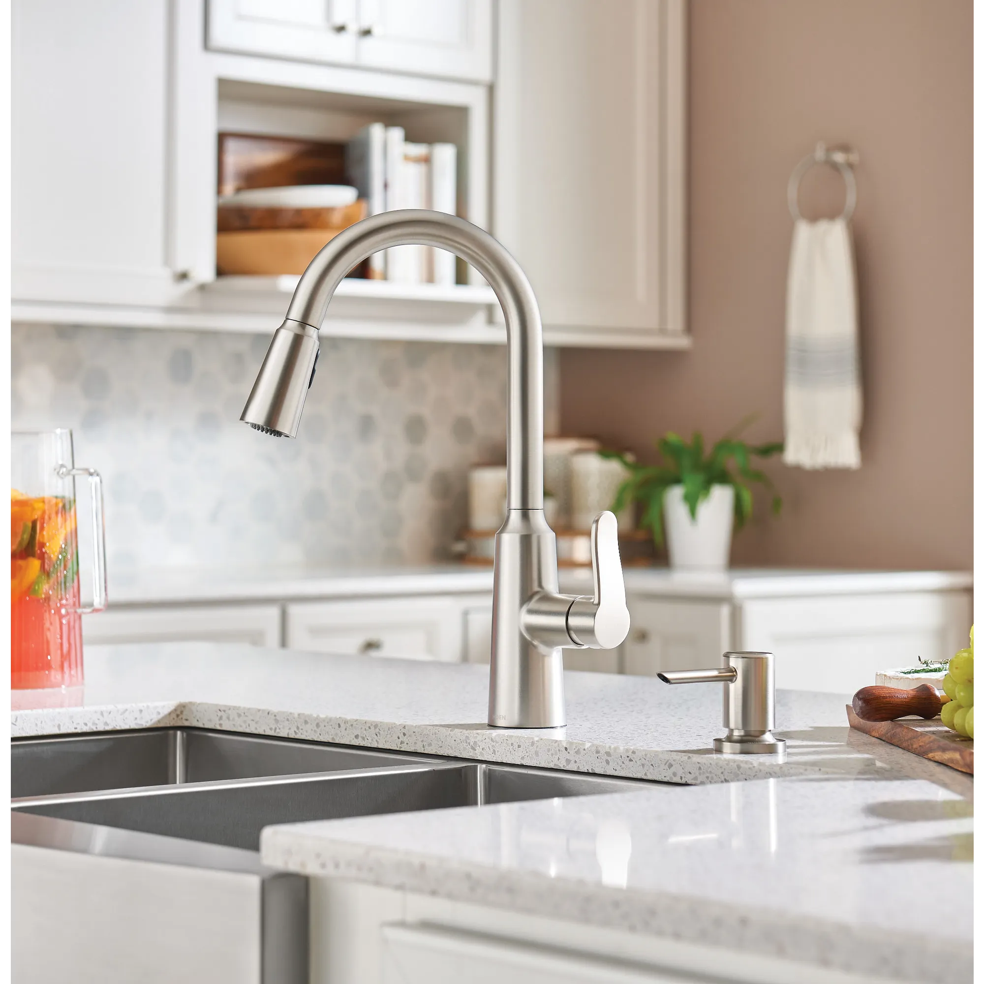 Edwyn One-Handle High Arc Pulldown Kitchen Faucet - Image 26