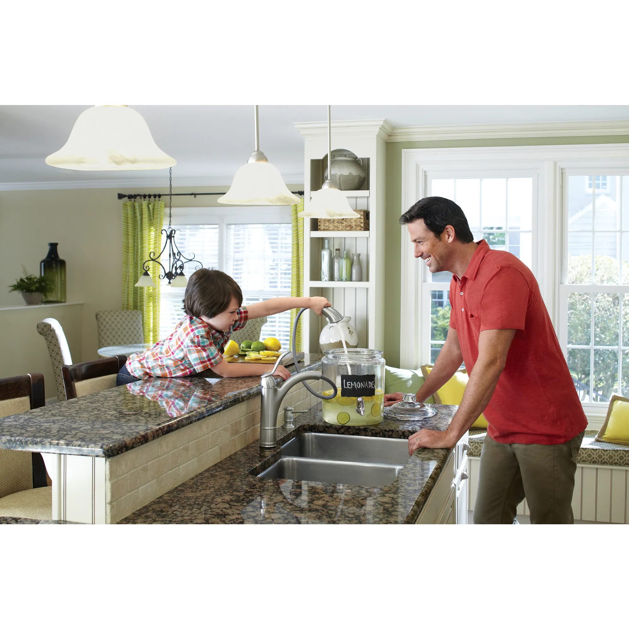 Walden Chrome One-Handle Low Arc Pullout Kitchen Faucet - Image 14